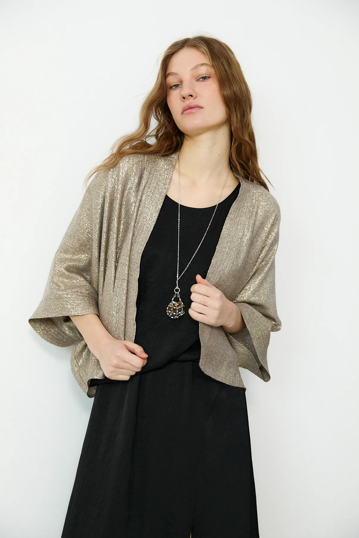 AMELIA | Gold Short Kimono - Image 4