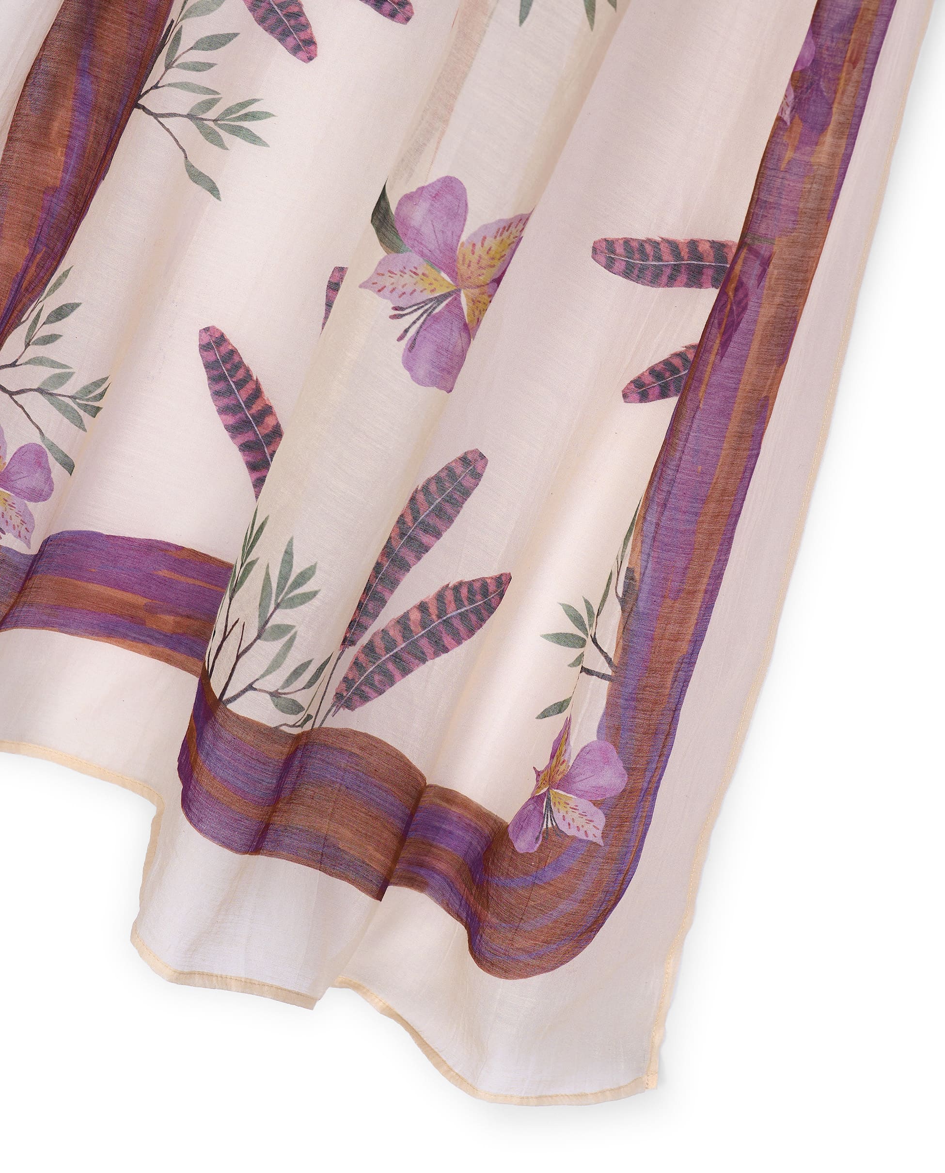 BLOOMFIGHT | Cotton and silk scarf - Image 4