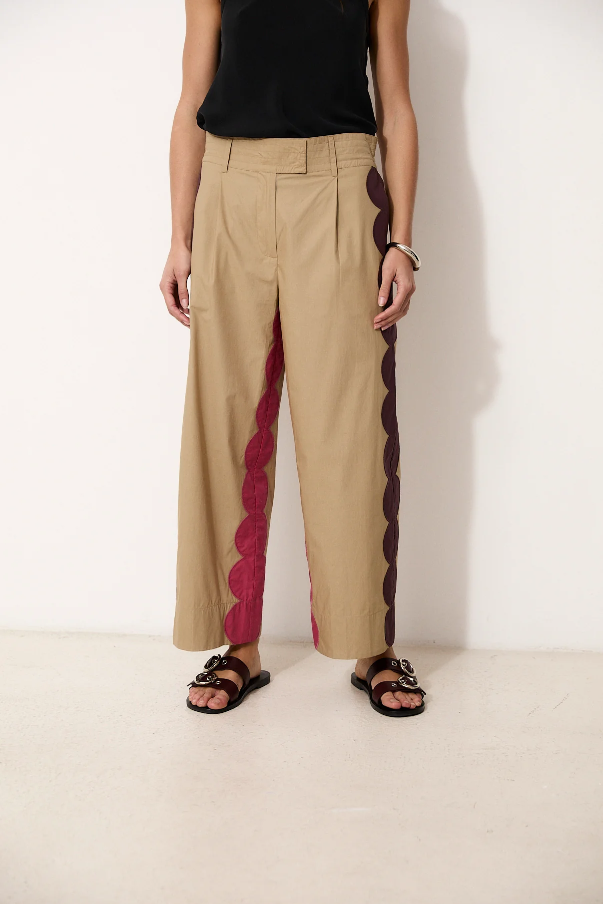 CANDY | Cotton Trousers with Hand Embroidery - Image 5