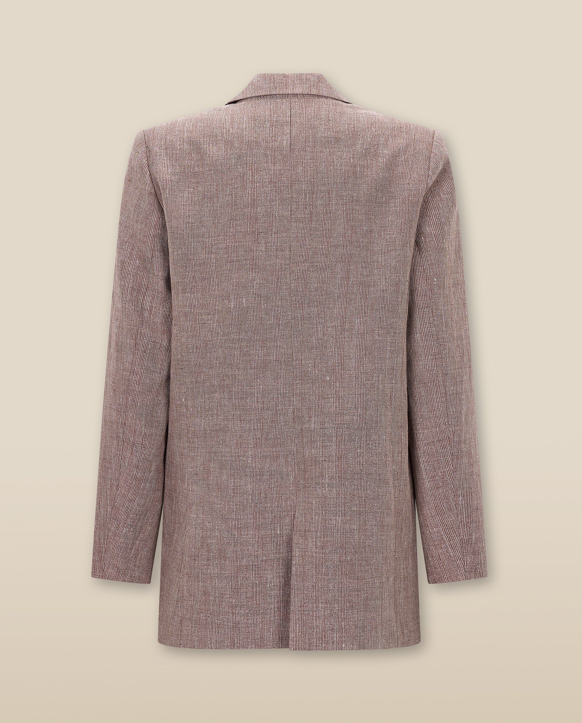 CANNES | Metallic Bronze Relaxed Fit Structured Blazer - Image 5