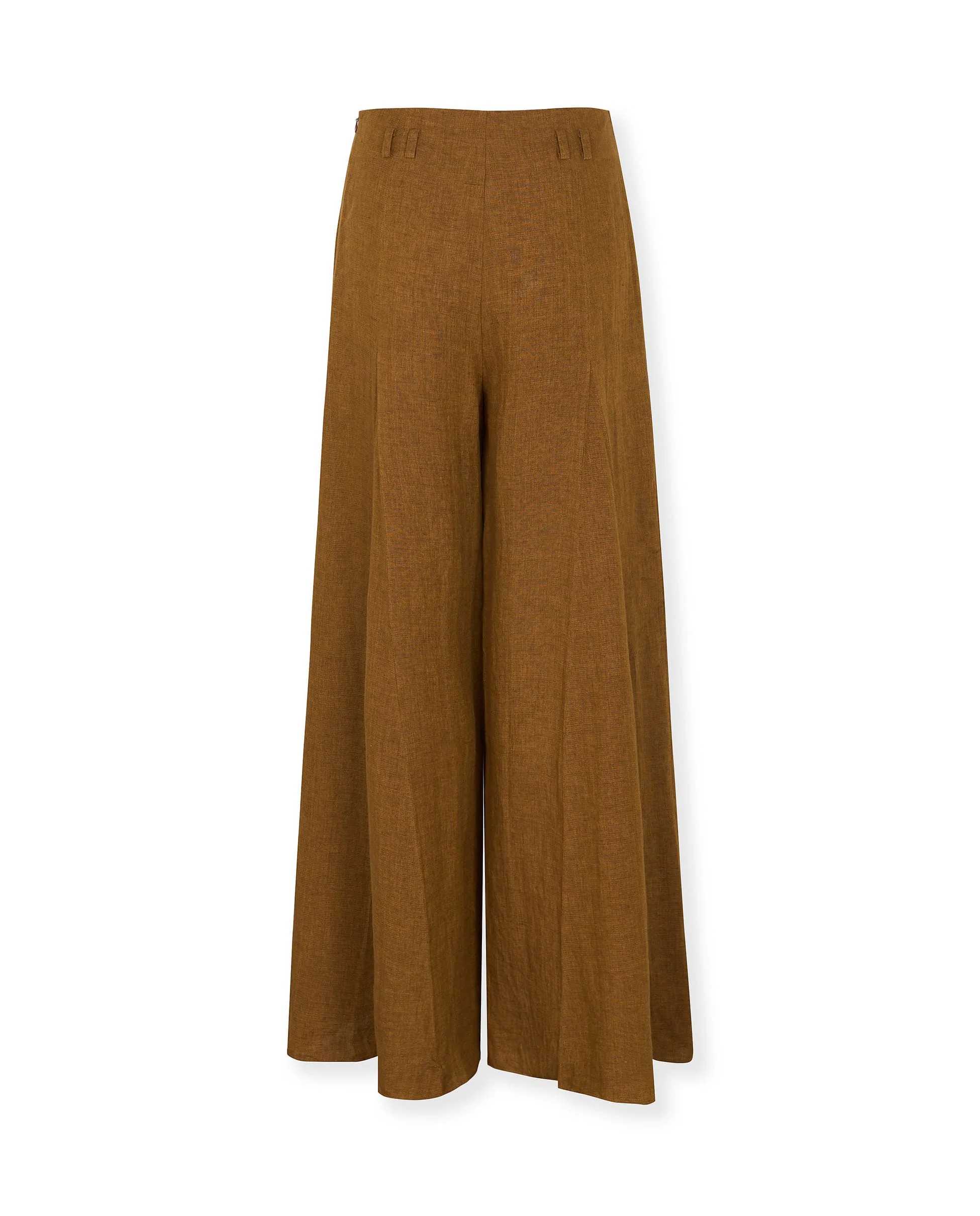CAVERNI | 100% linen camel trousers - Image 6