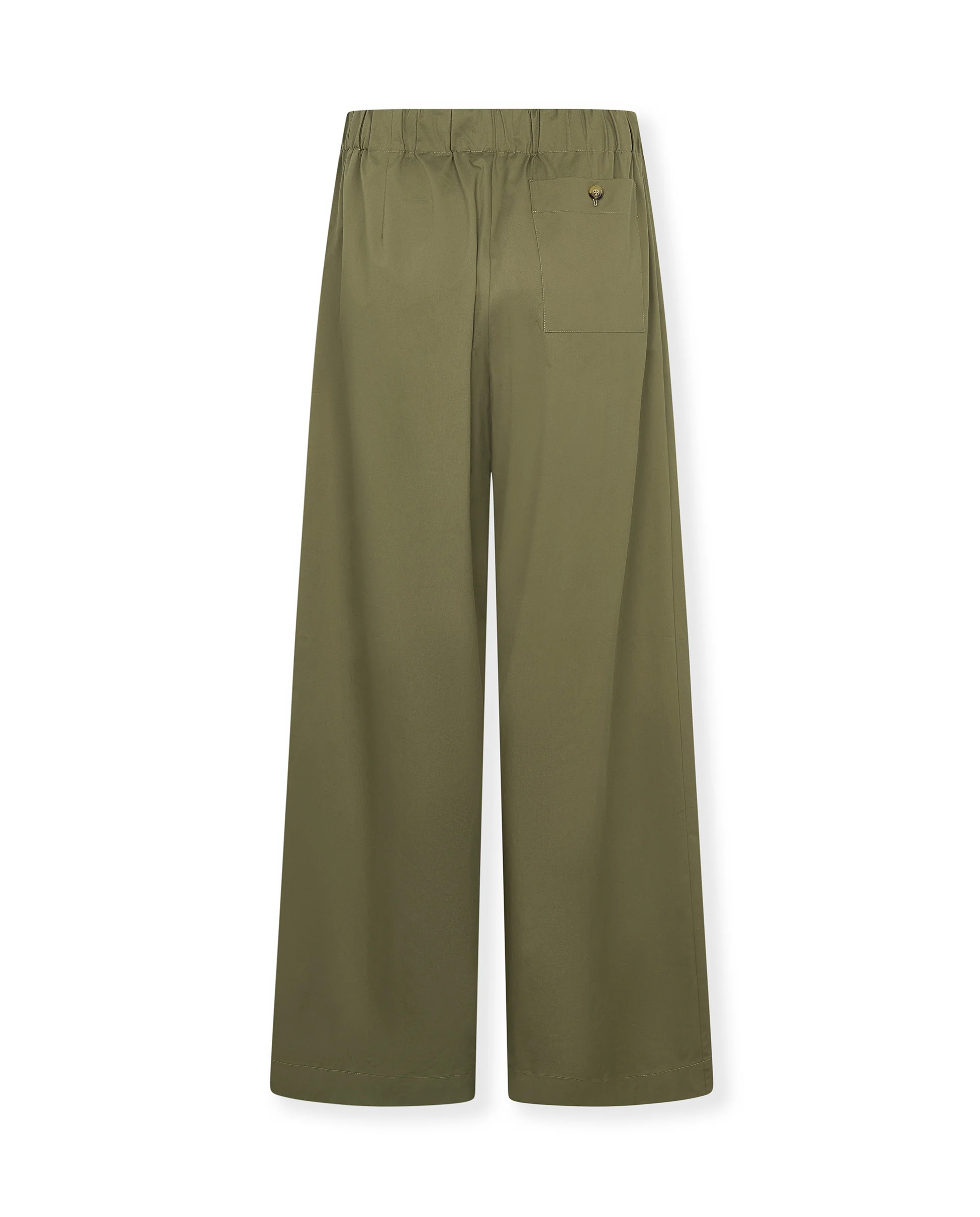 CELIA | Khaki Poplin Trousers - Image 6