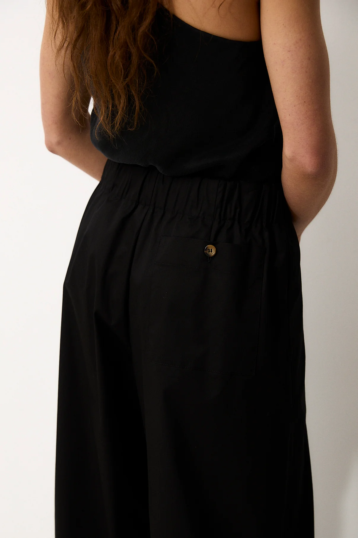 CELIA | Black Poplin Trousers - Image 6