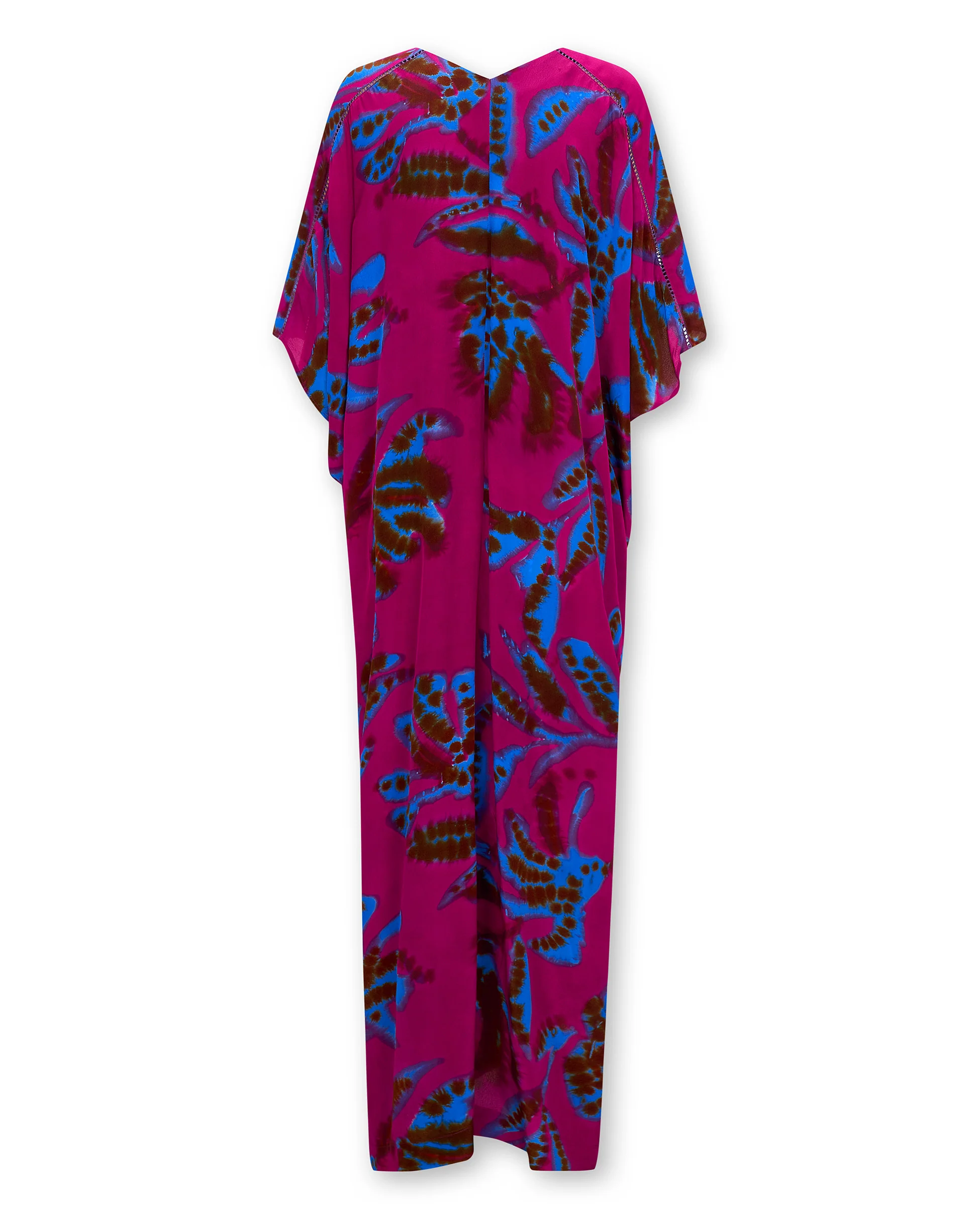 CHETANA | Magenta & Blue Flower Knot-Front Tunic - Image 5