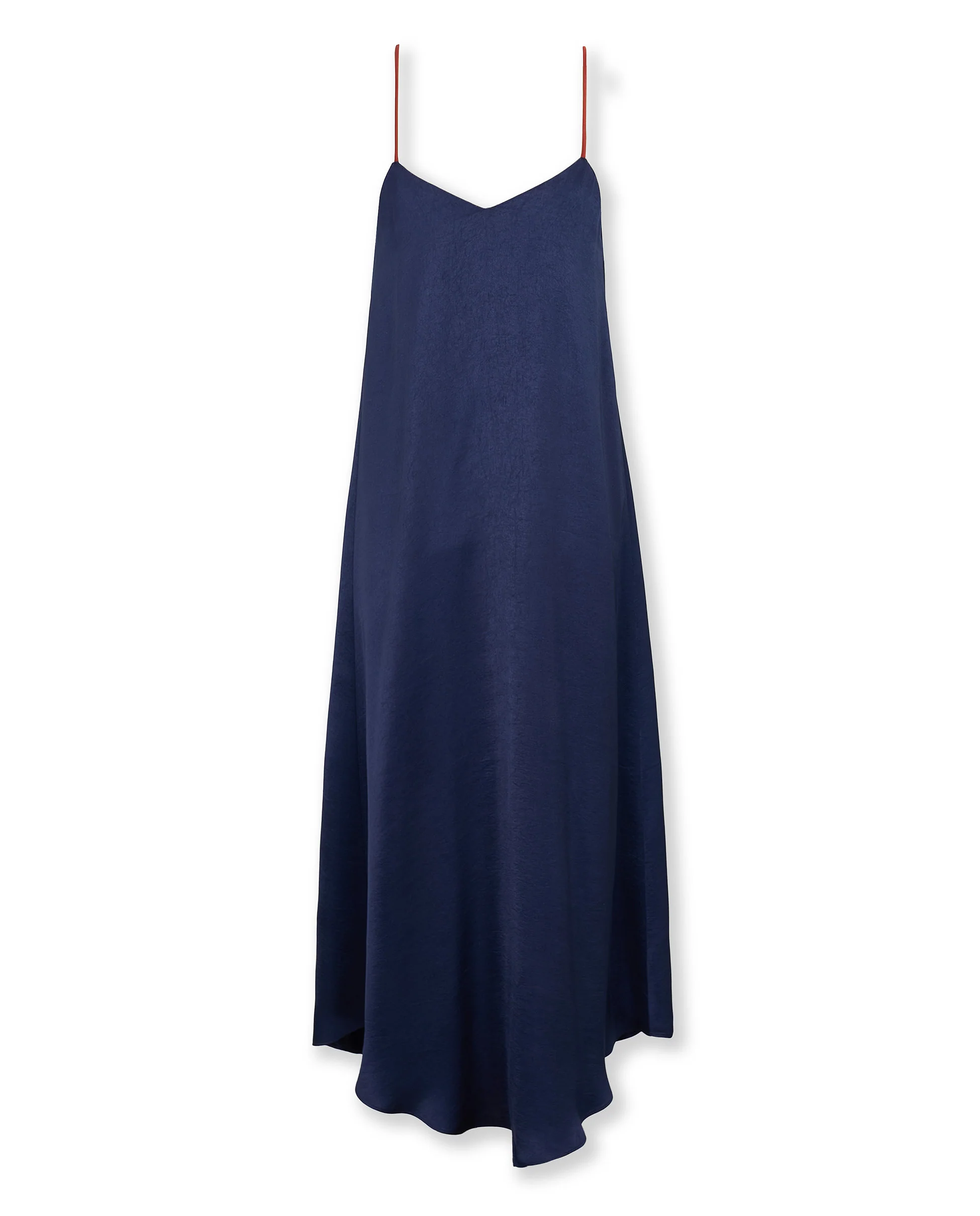 ELSIE | Navy Asymmetric Midi Dress - Image 6