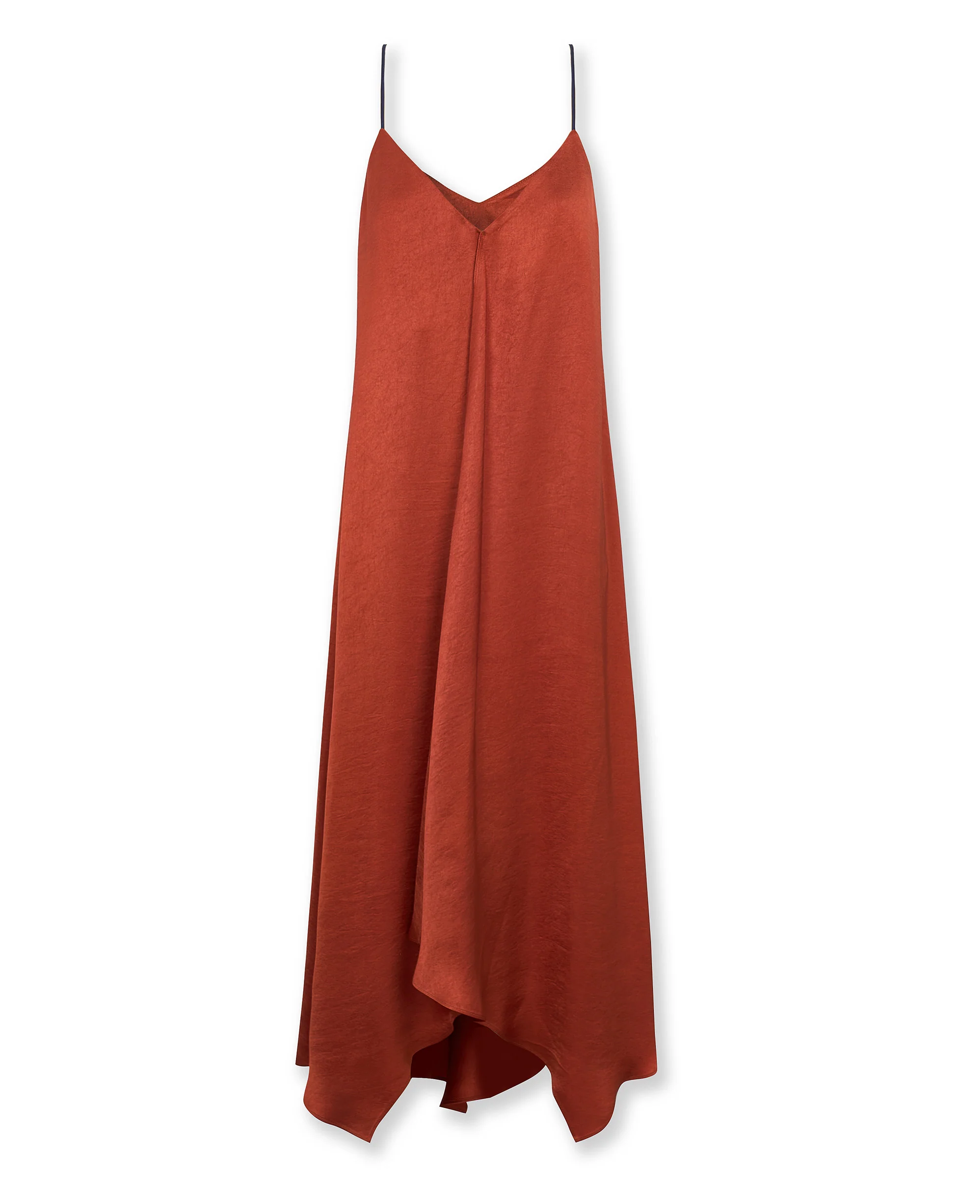 ELSIE | Paprika Asymmetric Midi Dress - Image 5