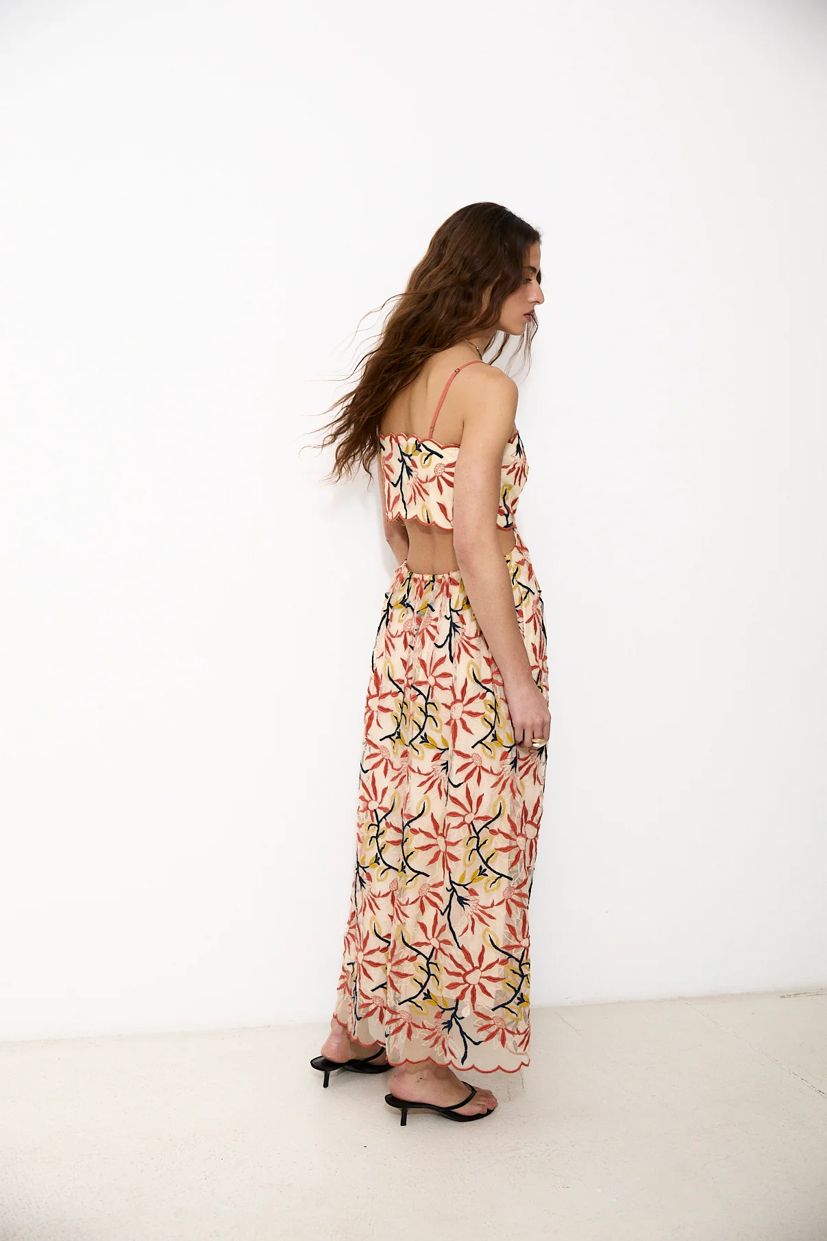 EMMA | Midi Dress with Artisanal Embroidery - Image 4