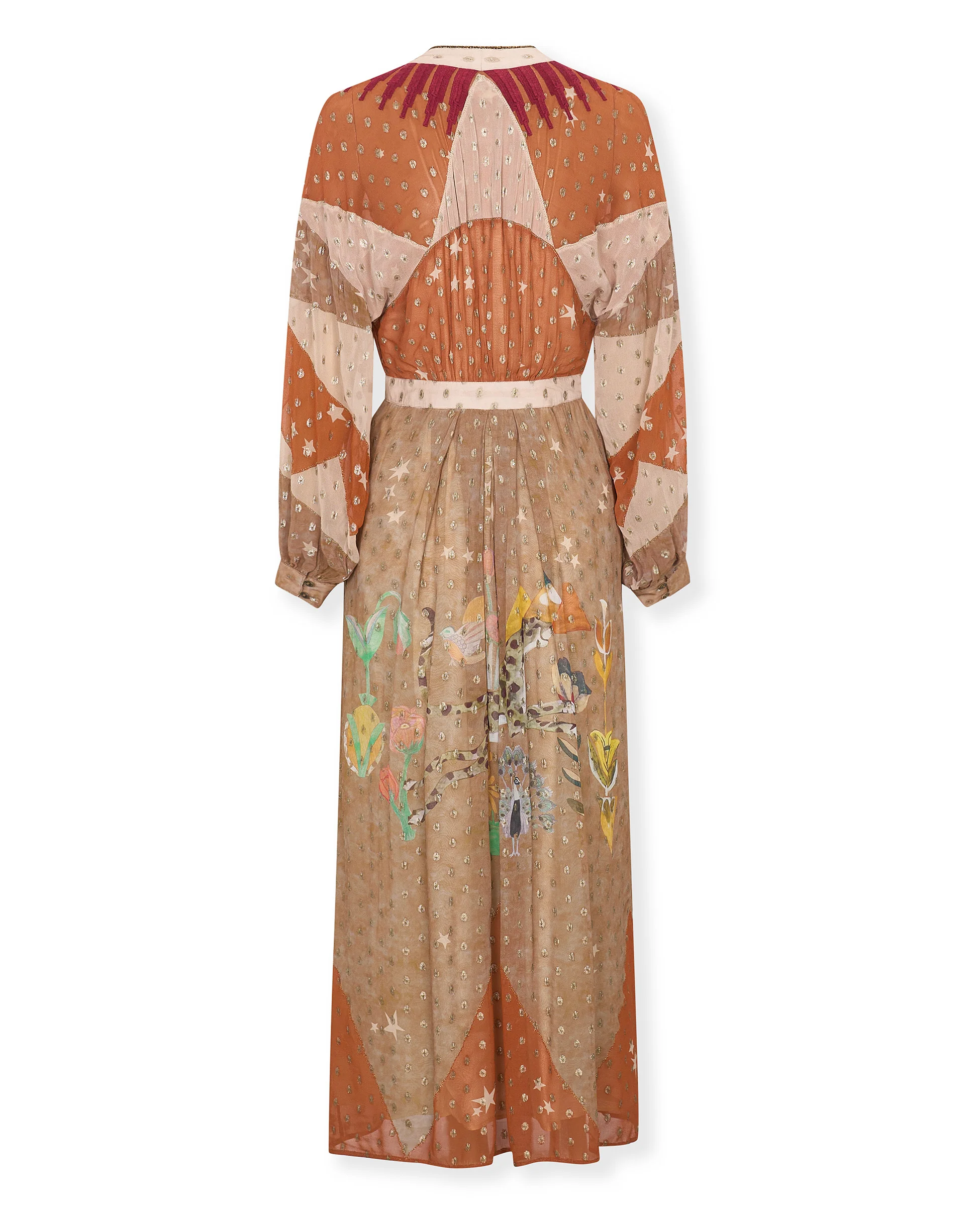 ESOTICO | Long Dress with Hand Embroidery and Digital Print - Image 7