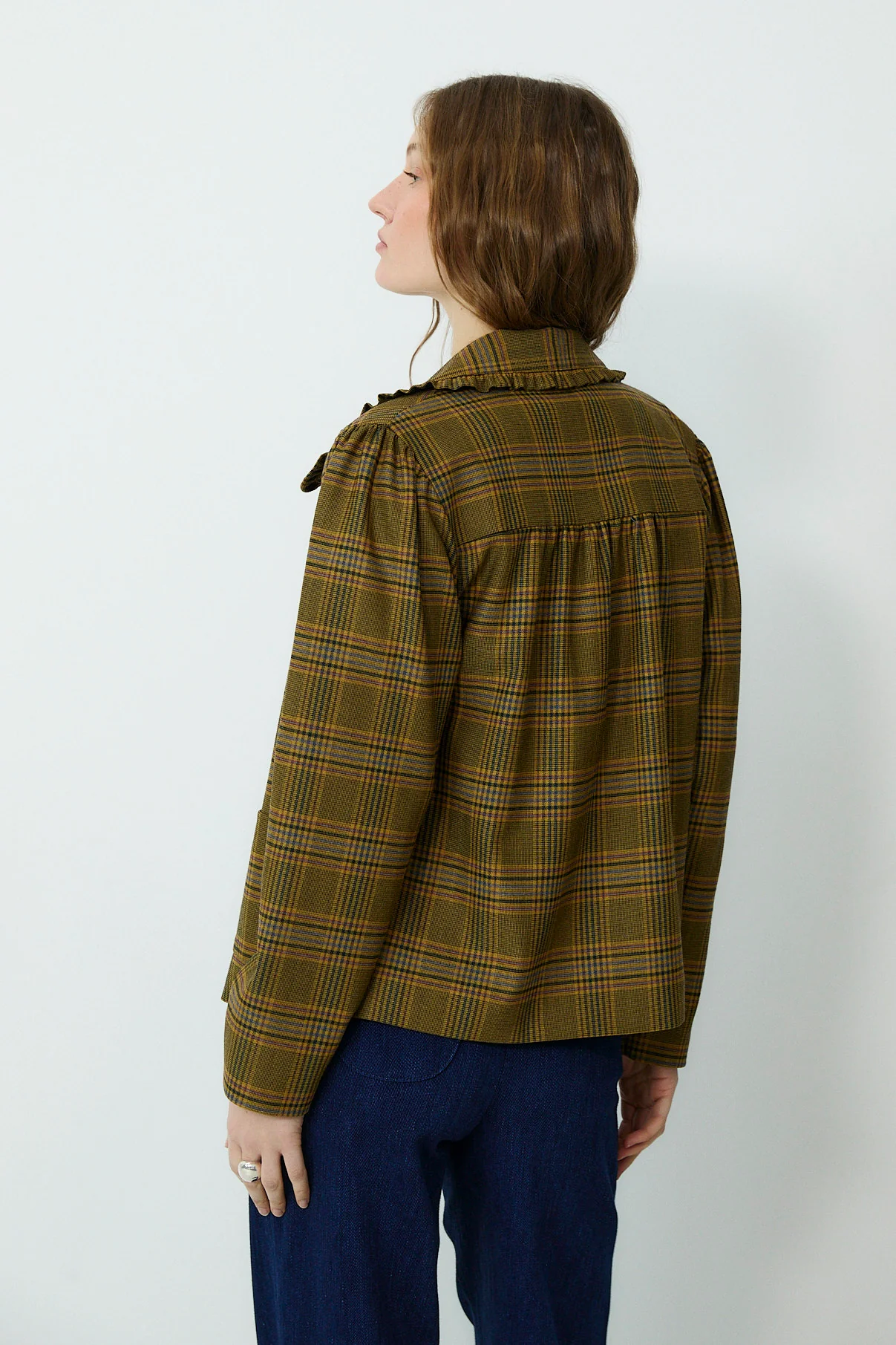 FRANCINE | Mustard Check Jacket - Image 5