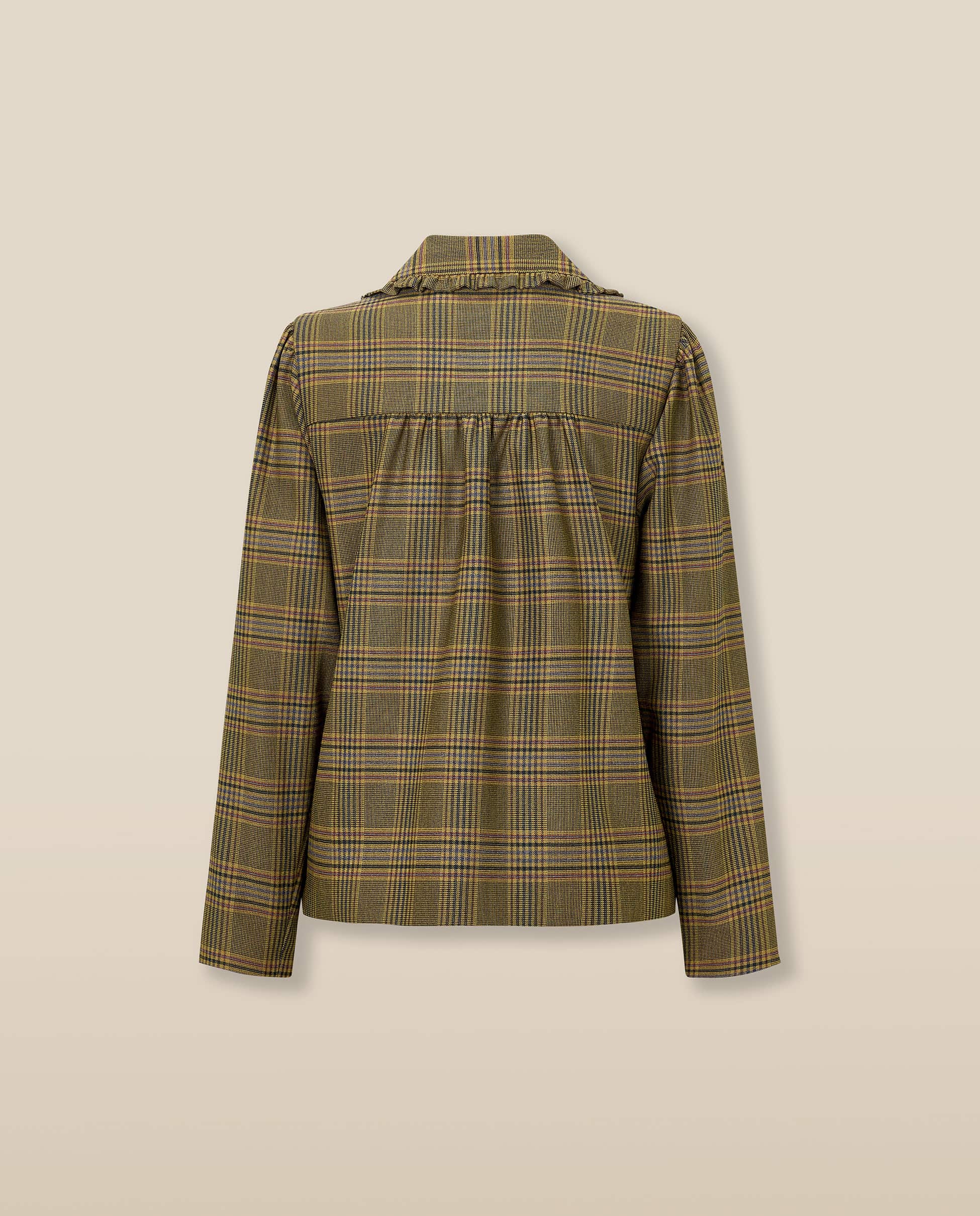 FRANCINE | Mustard Check Jacket - Image 8