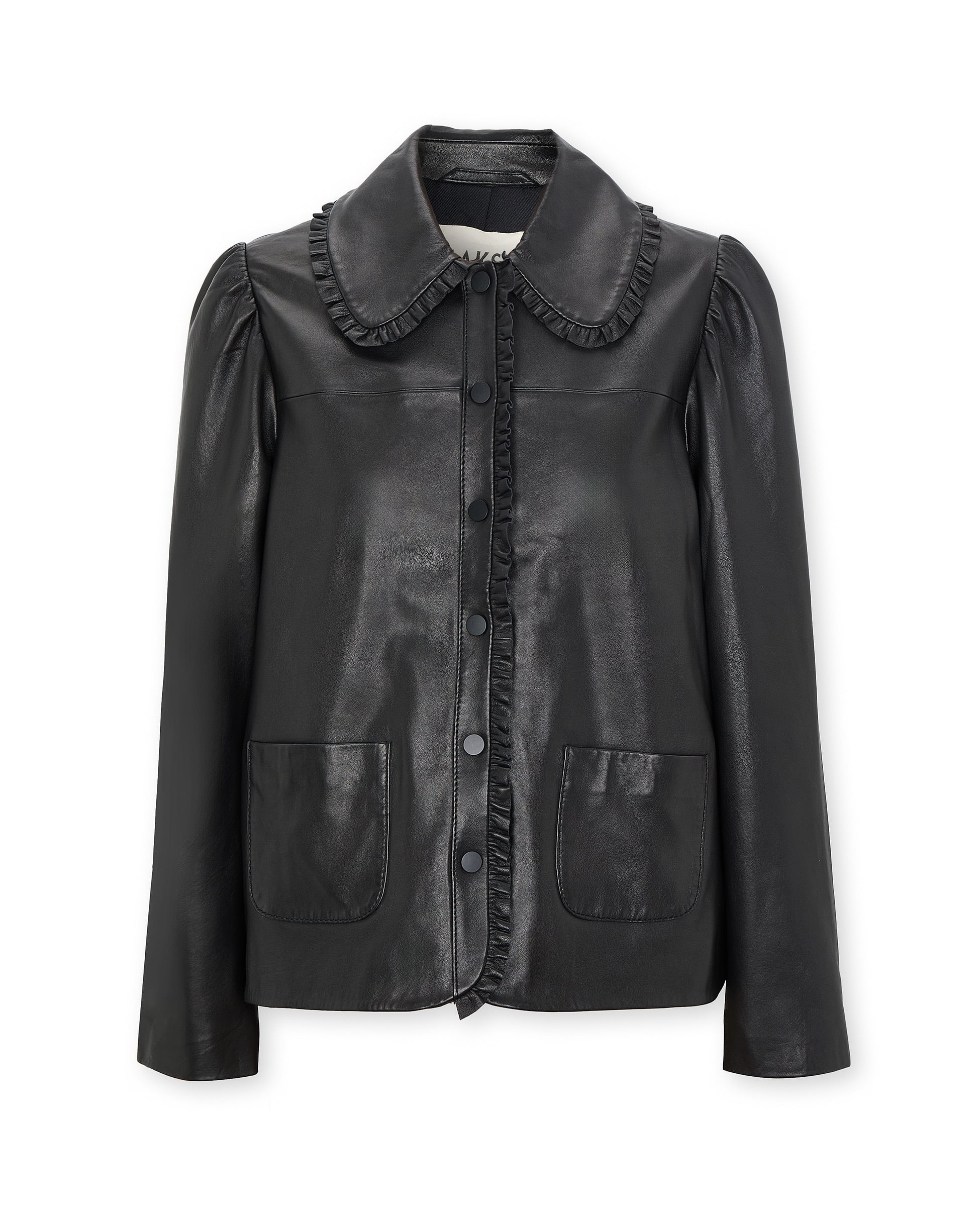 FRANCINE | Black leather jacket - Image 4