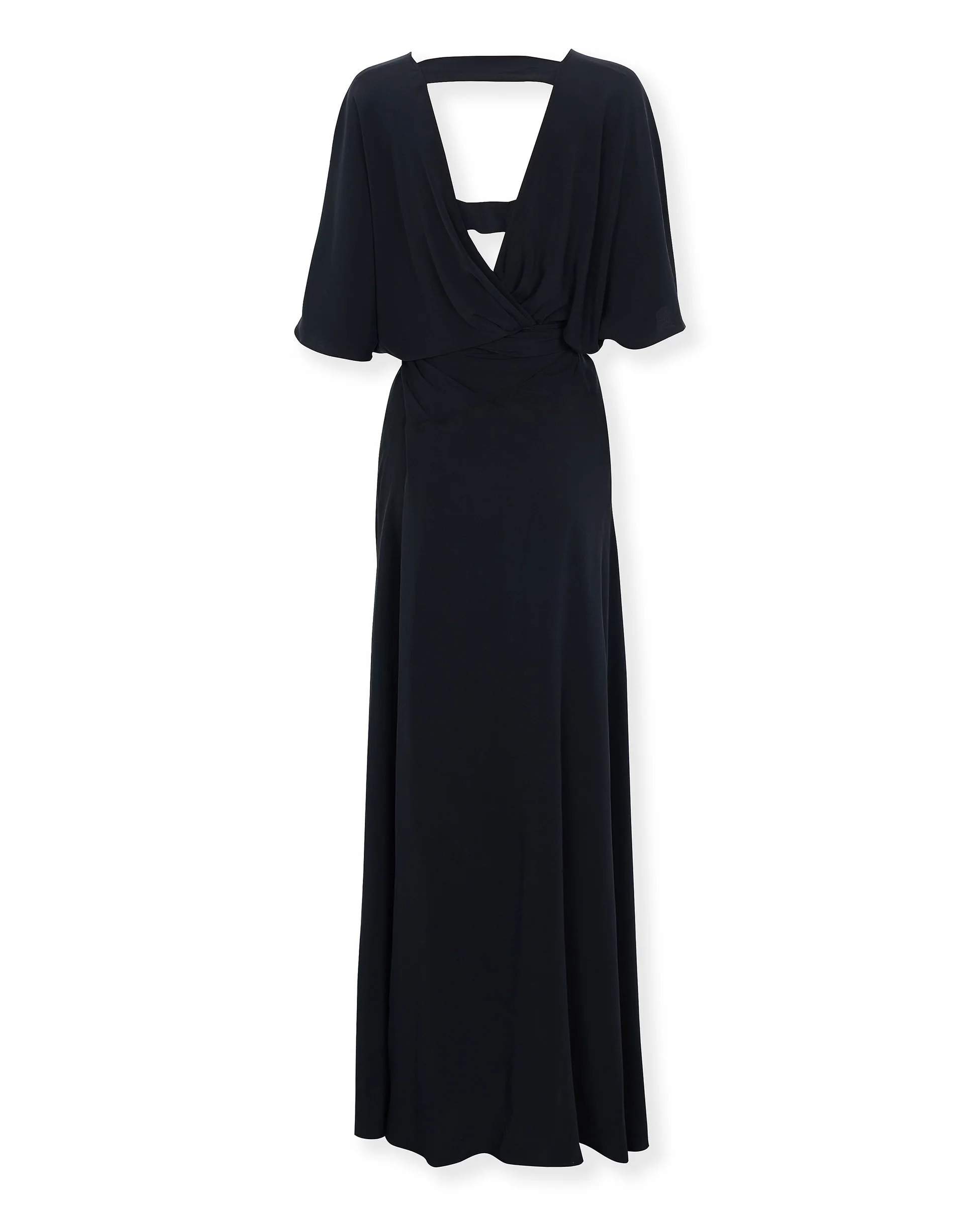 GINEVRA | Black Silk Maxi Dress - Image 6