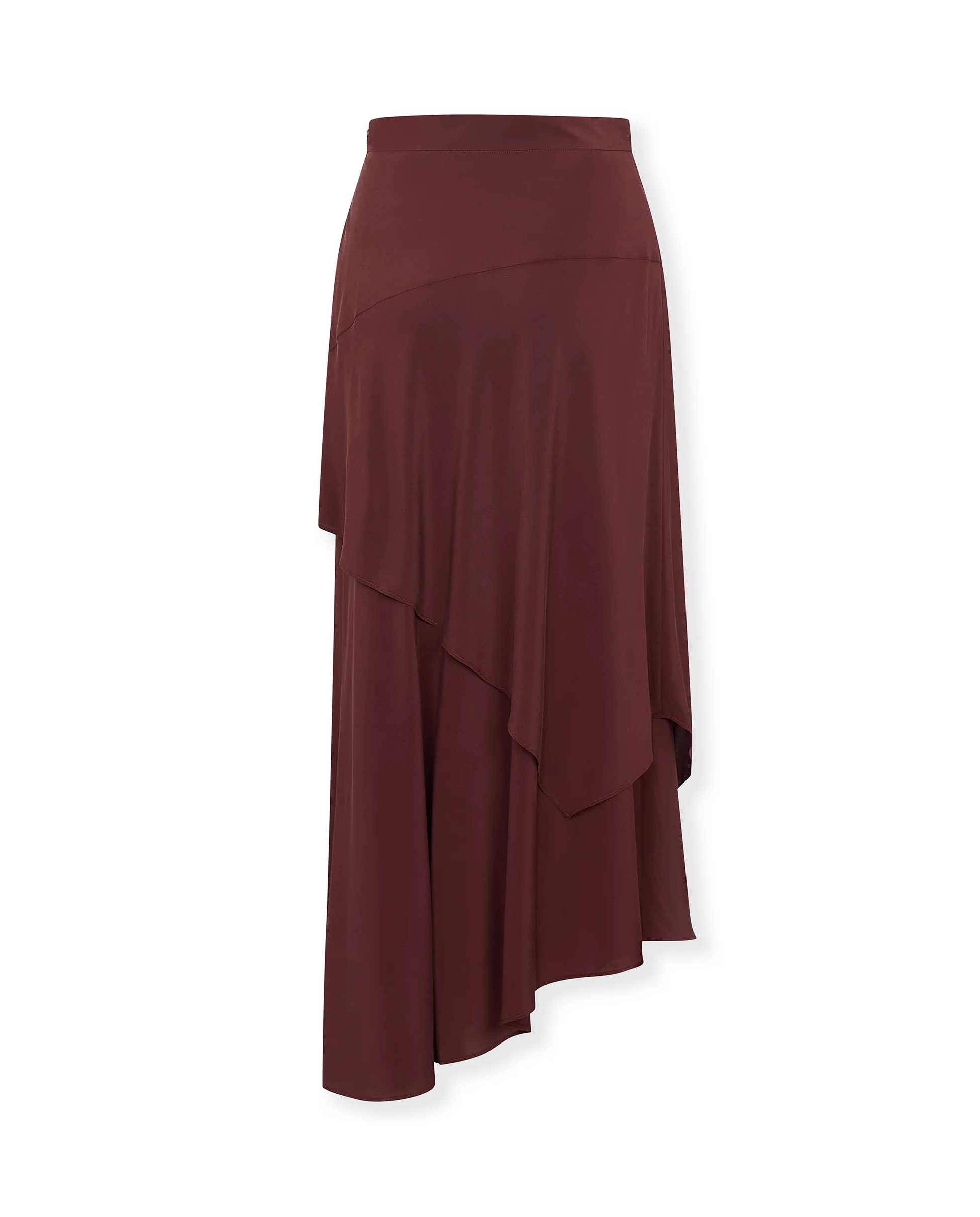 GINEVRA | Natural Silk Skirt with Fluid Drape - Image 6