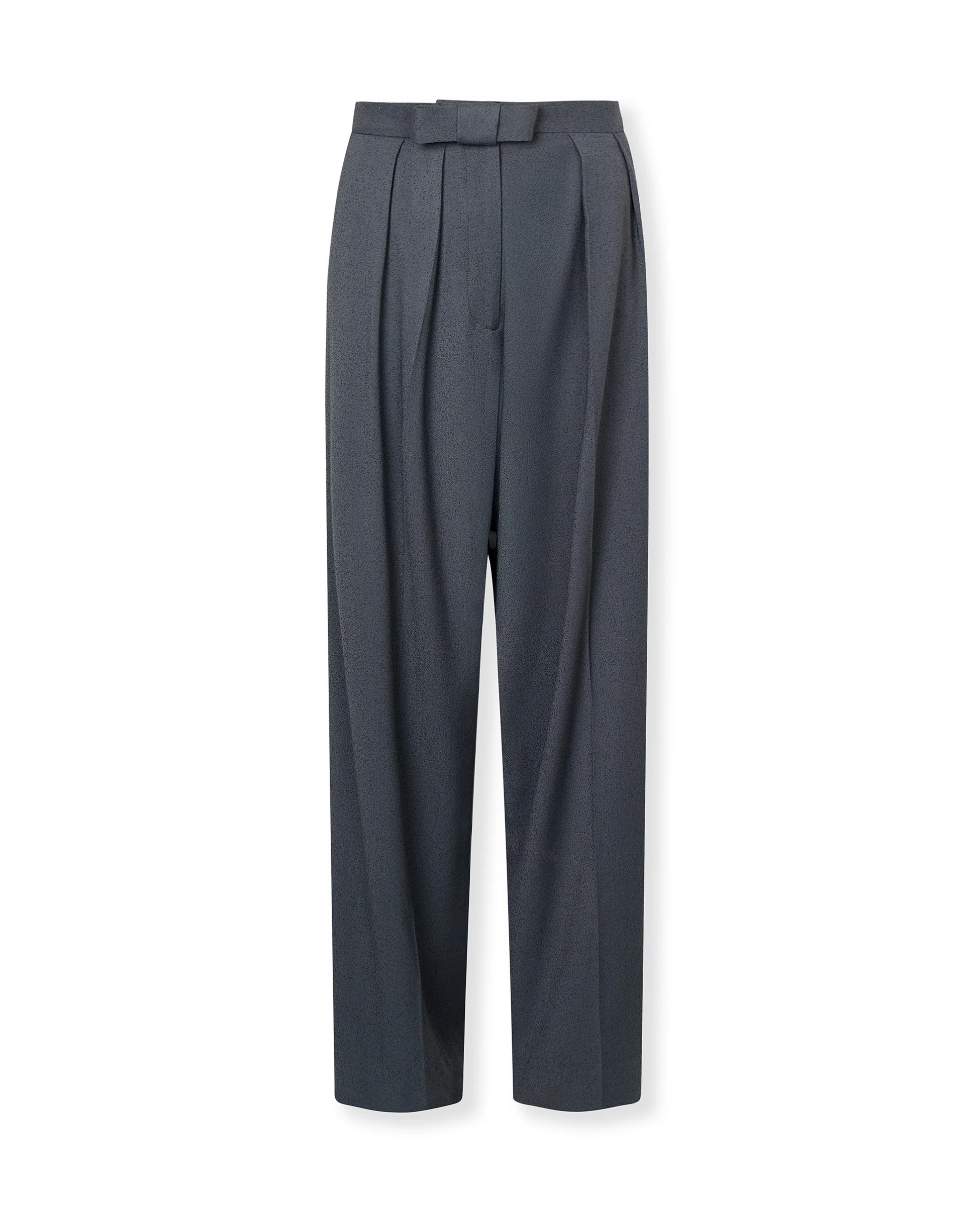 GIOVANA | Dark Grey Wool-Blend Tailored Trousers - Image 6