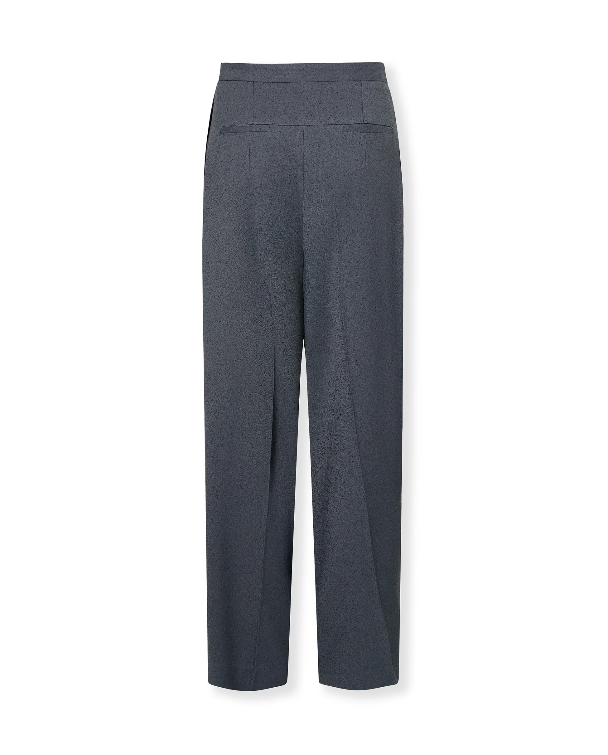 GIOVANA | Dark Grey Wool-Blend Tailored Trousers - Image 7