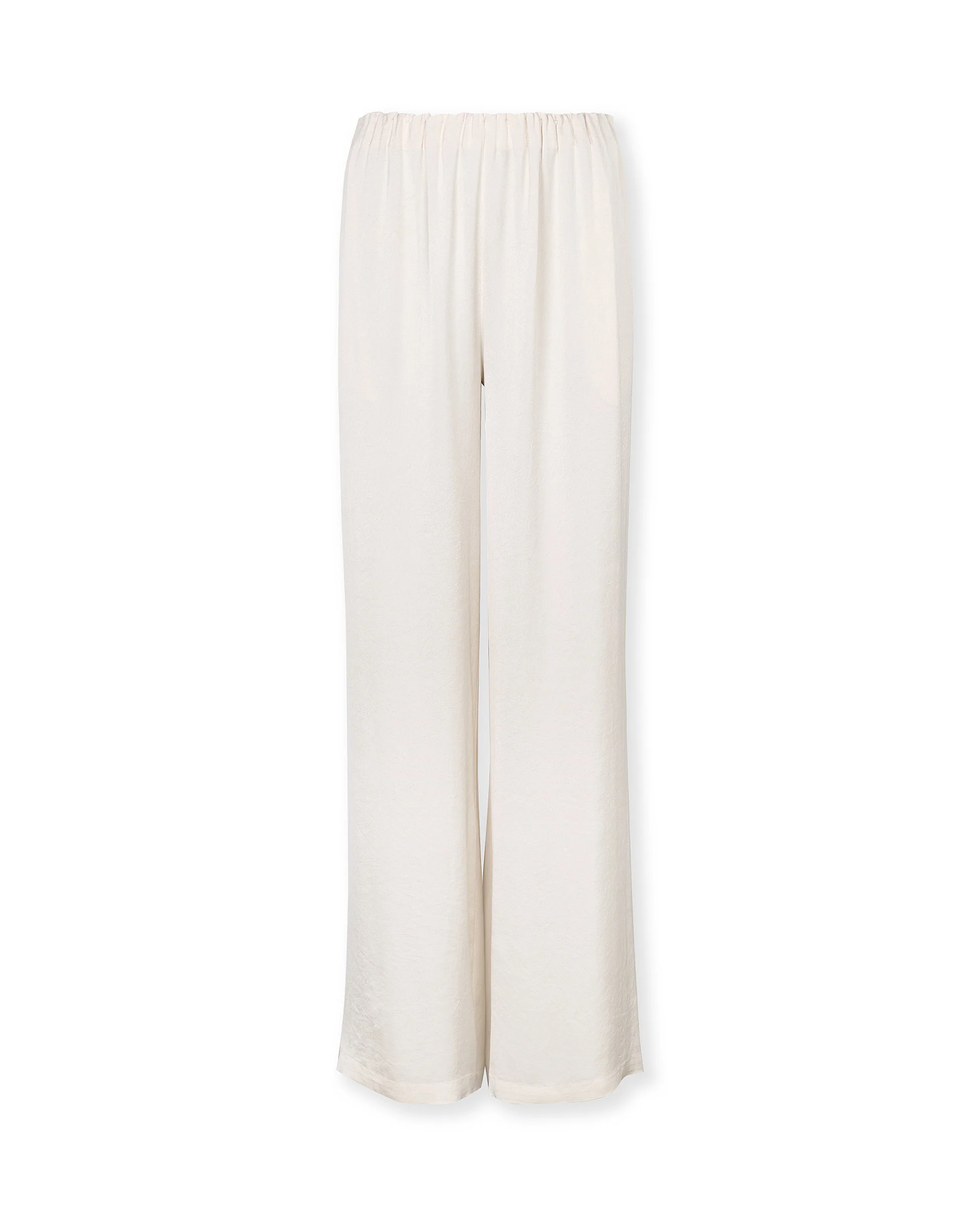GIVERNY | Ecru Fluid Wide Leg Trousers - Image 5