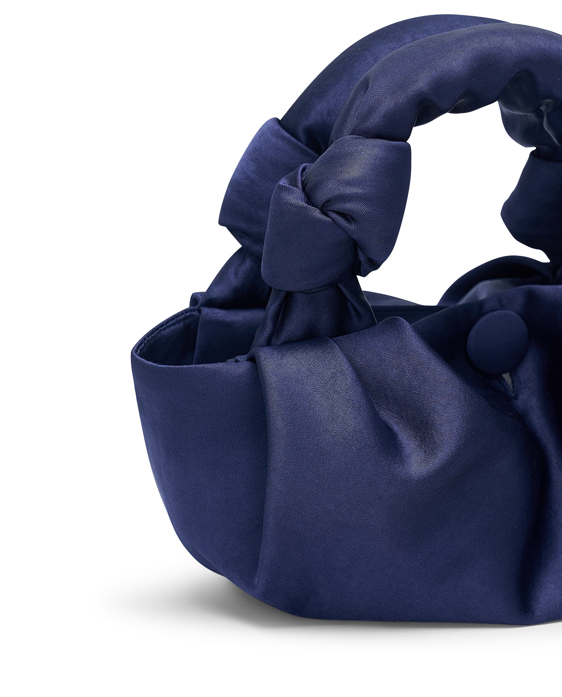 GYOSA | Dark Blue Satin Handbag - Image 5