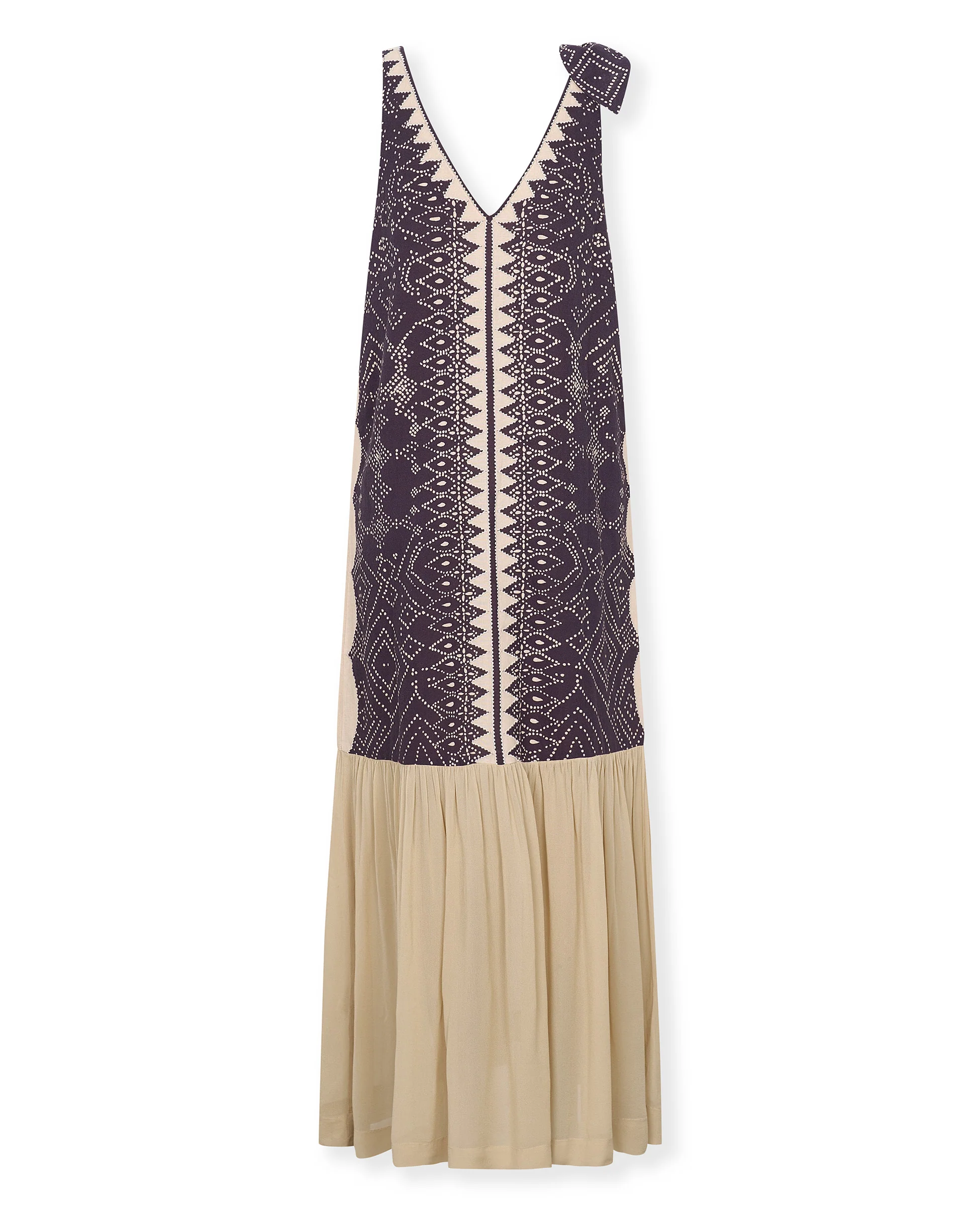 HELEN | Hand-Embroidered Cotton Dress with Removable Bow - Image 8