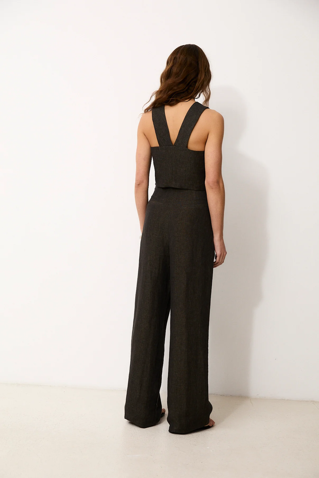 INDIANA | Black 100% Linen Top - Image 4