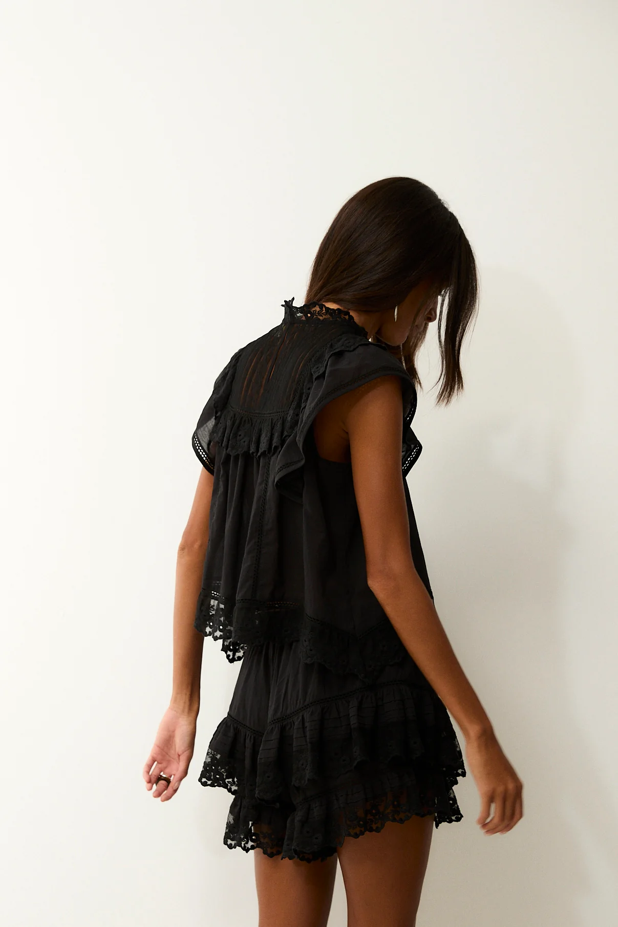 ISABELLA | Black Cotton Blouse - Image 4