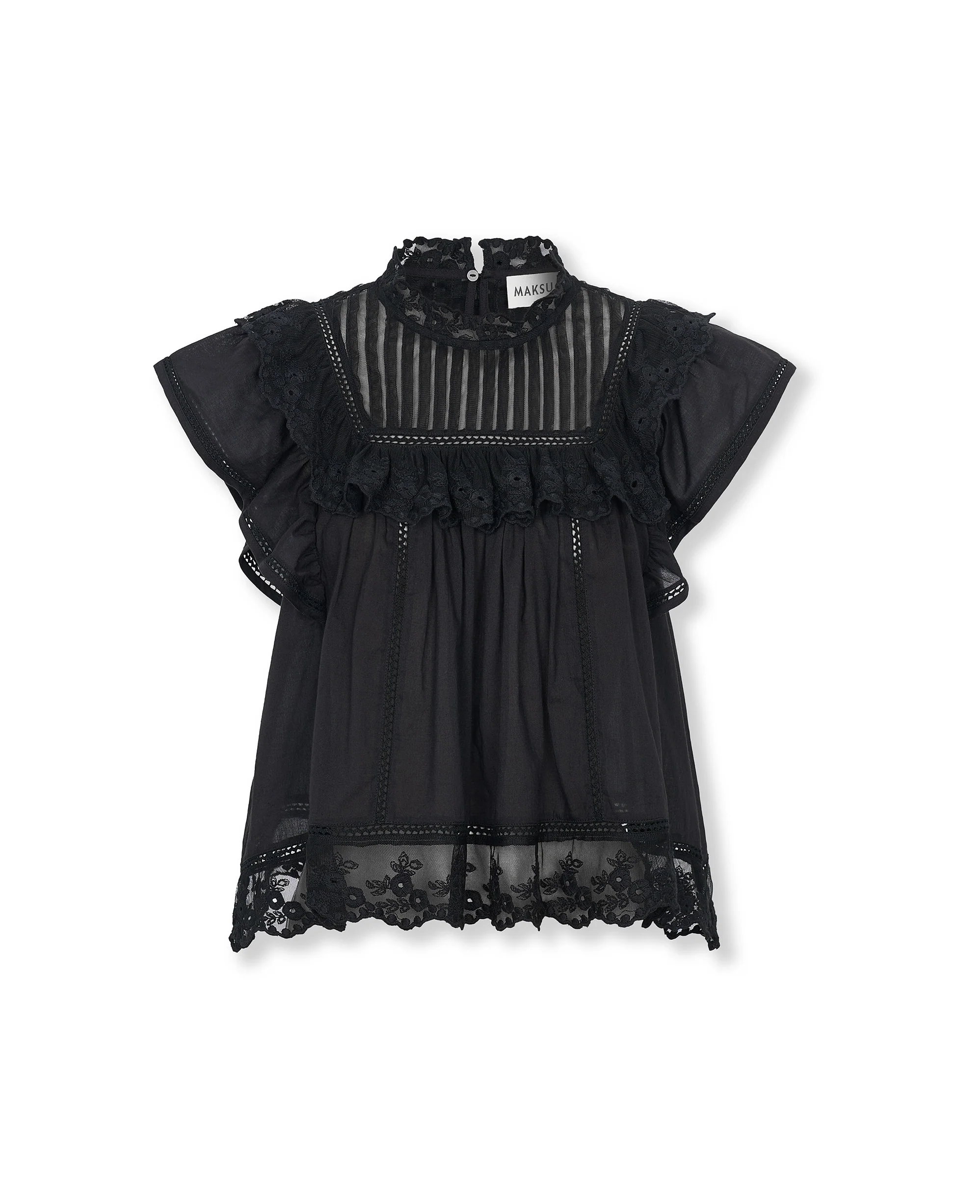 ISABELLA | Black Cotton Blouse - Image 6