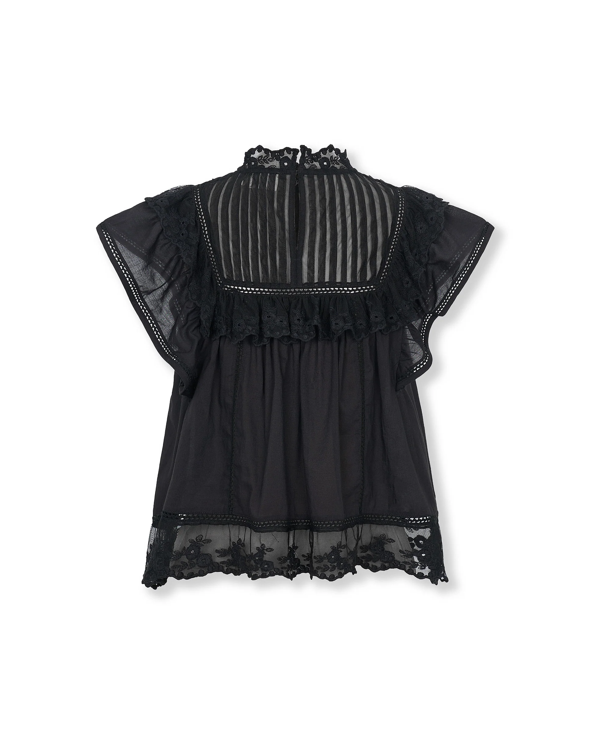 ISABELLA | Black Cotton Blouse - Image 7