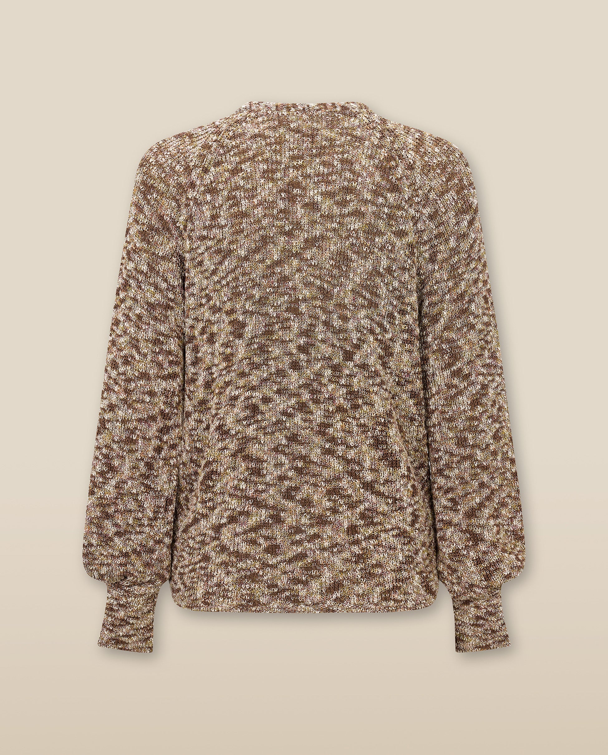 KIARA | Metallic Bronze Relaxed Cotton Cardigan - Image 5