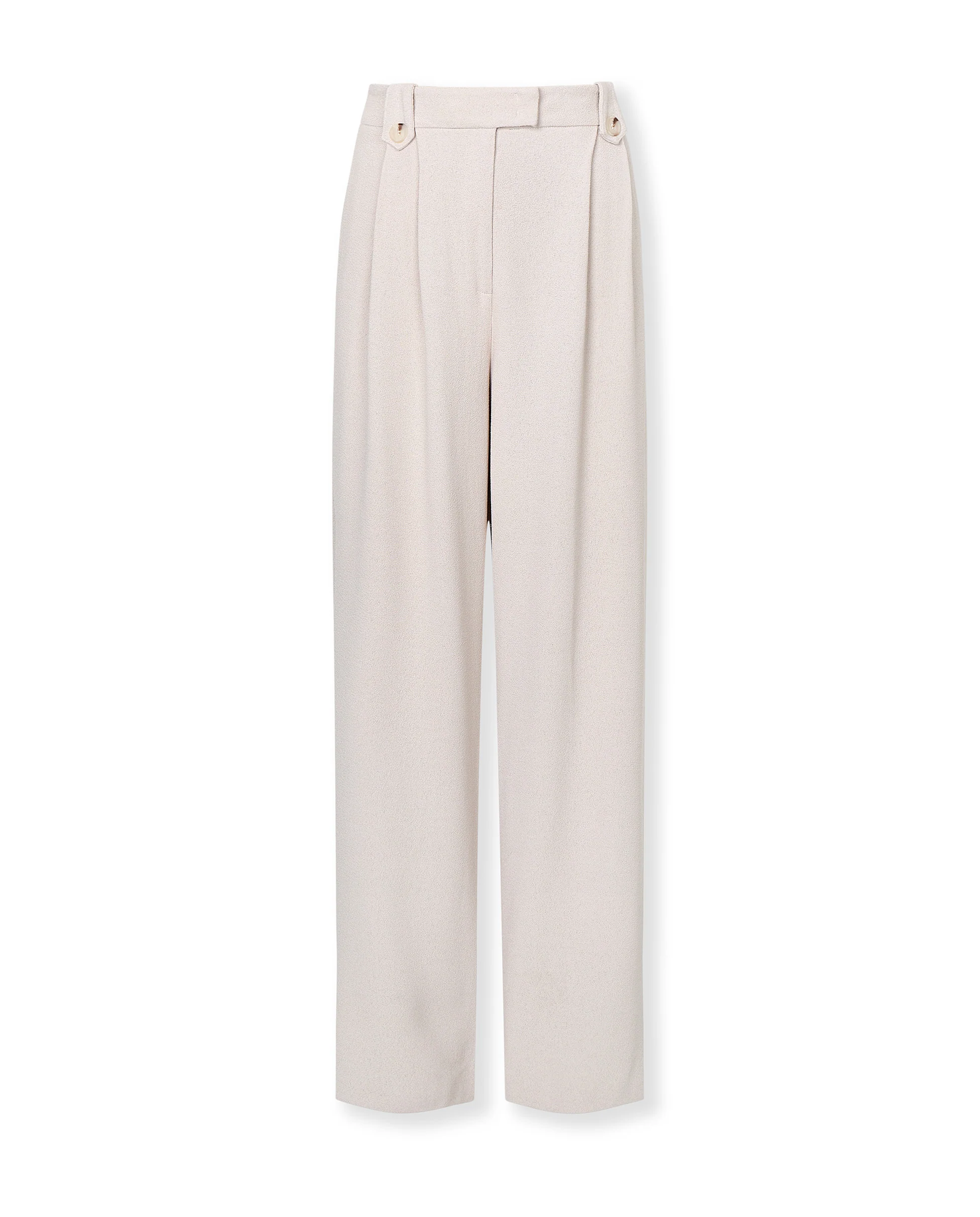 LEMON | Ecru Wide-Leg Tailored Trousers - Image 6
