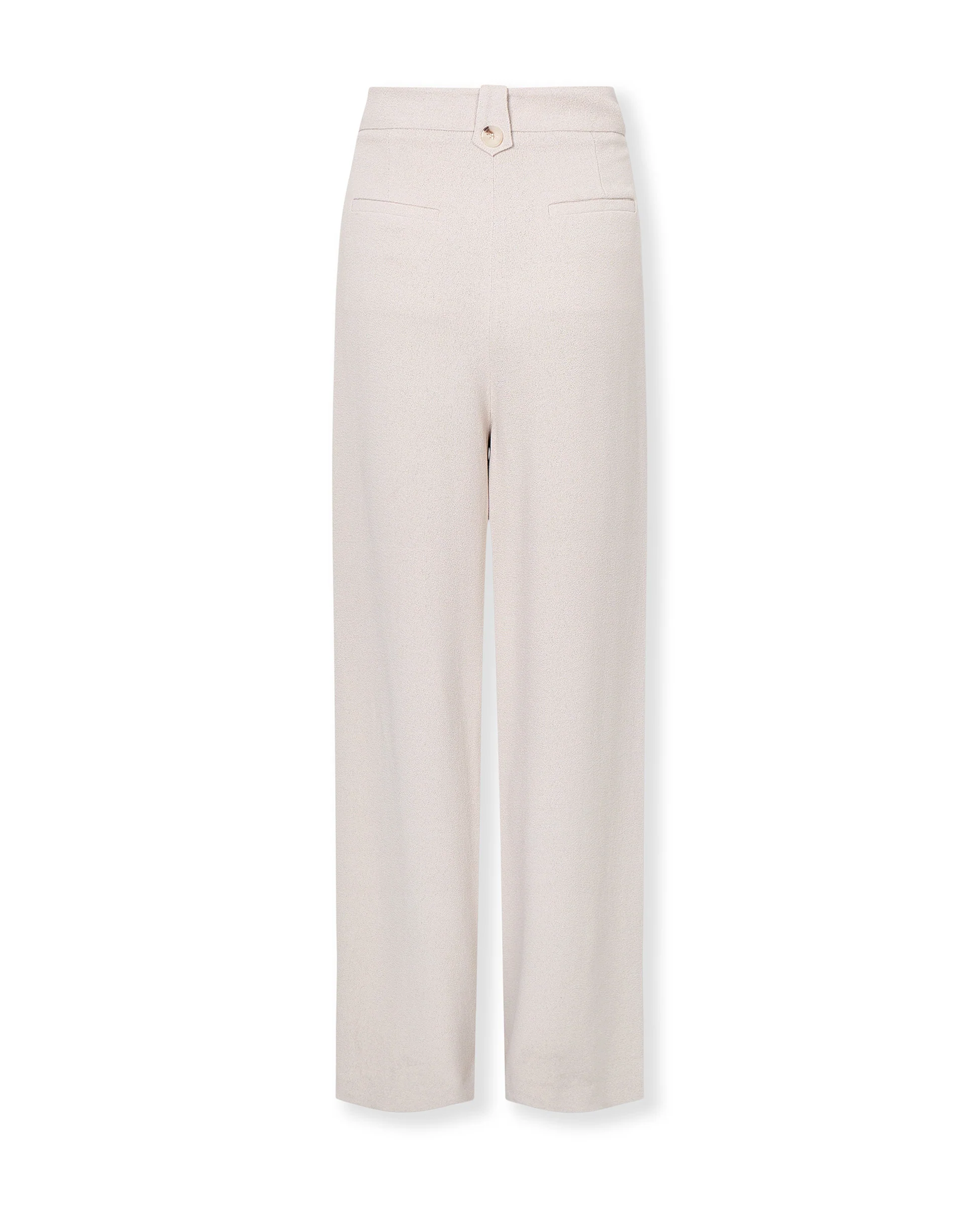 LEMON | Ecru Wide-Leg Tailored Trousers - Image 7