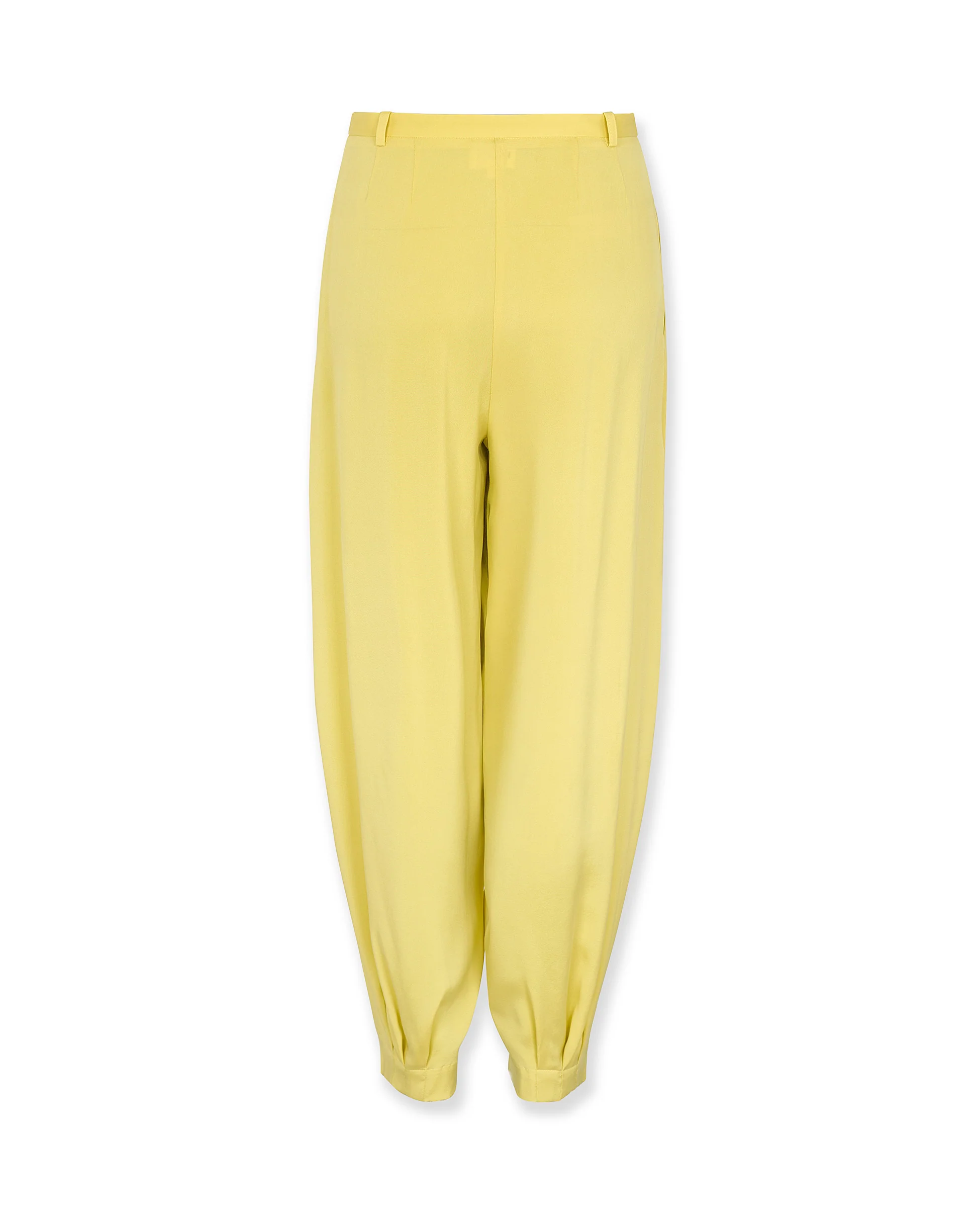 LEOPOLDA | 100% Silk Yellow Trousers - Image 6