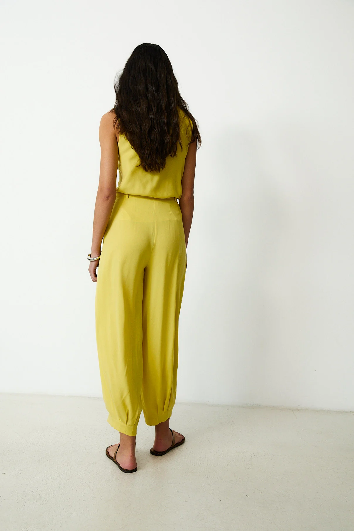 LEOPOLDA | 100% Silk Yellow Top - Image 6