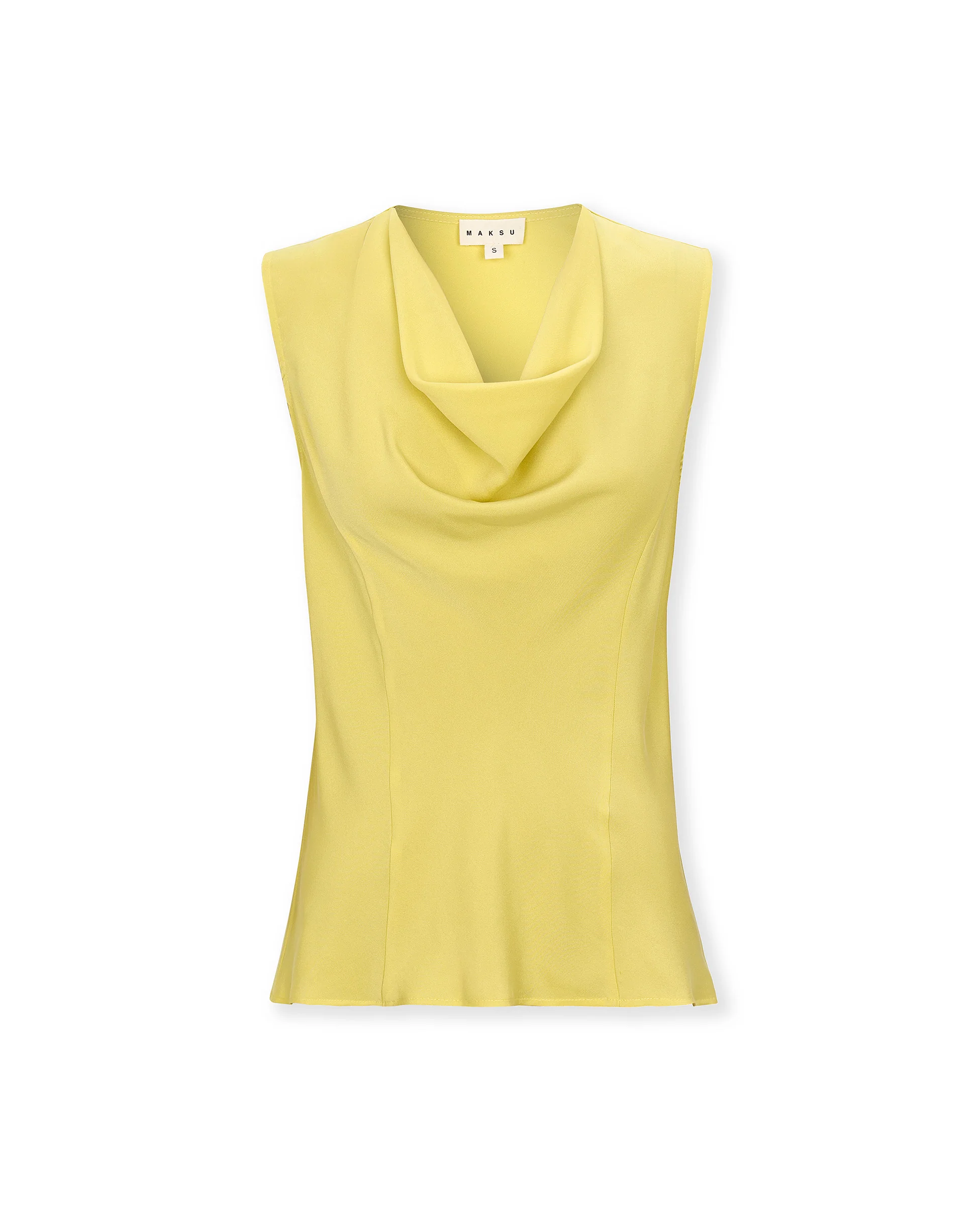 LEOPOLDA | 100% Silk Yellow Top - Image 7
