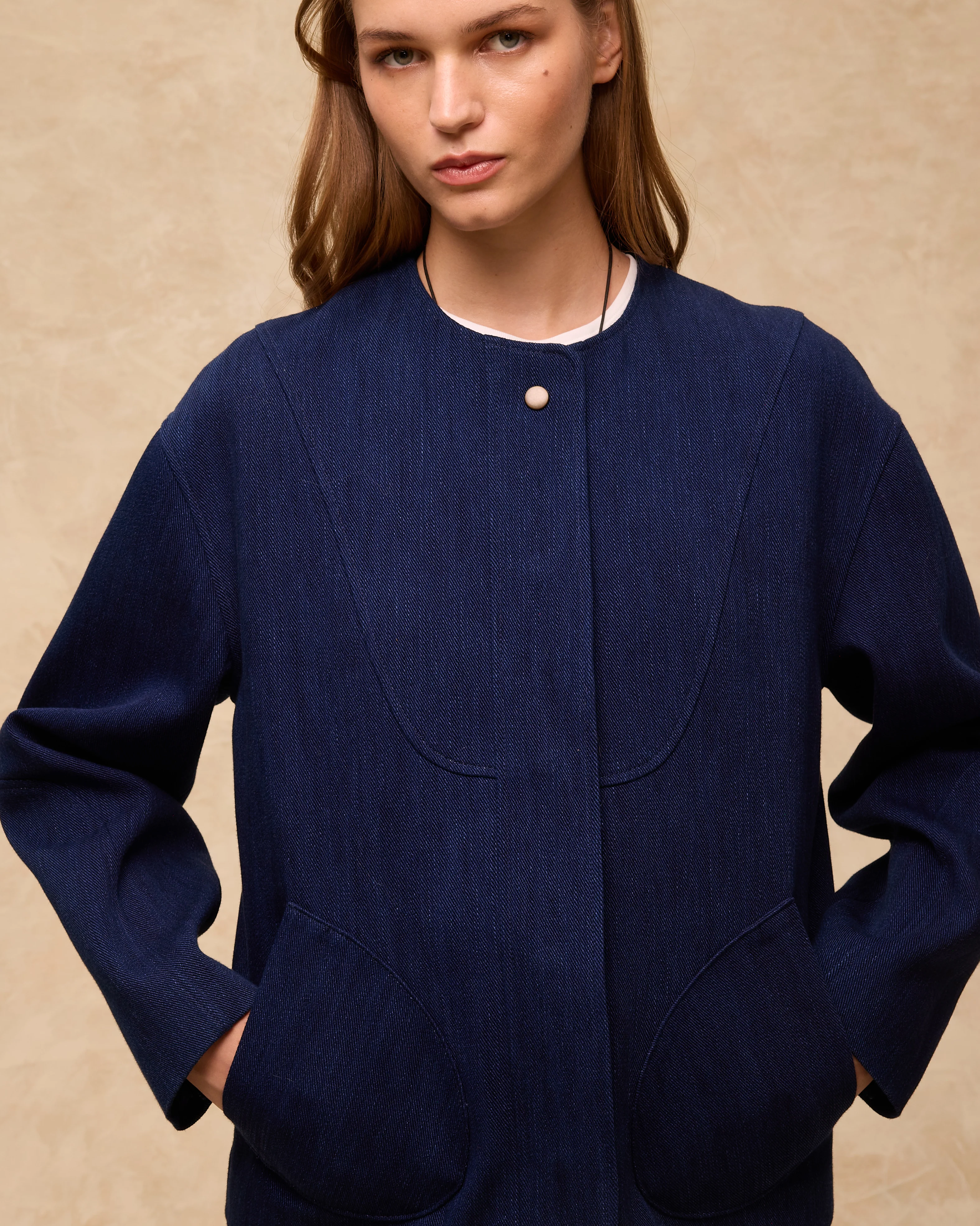 LEVI | Indigo Blue Cotton Jacket - Image 4