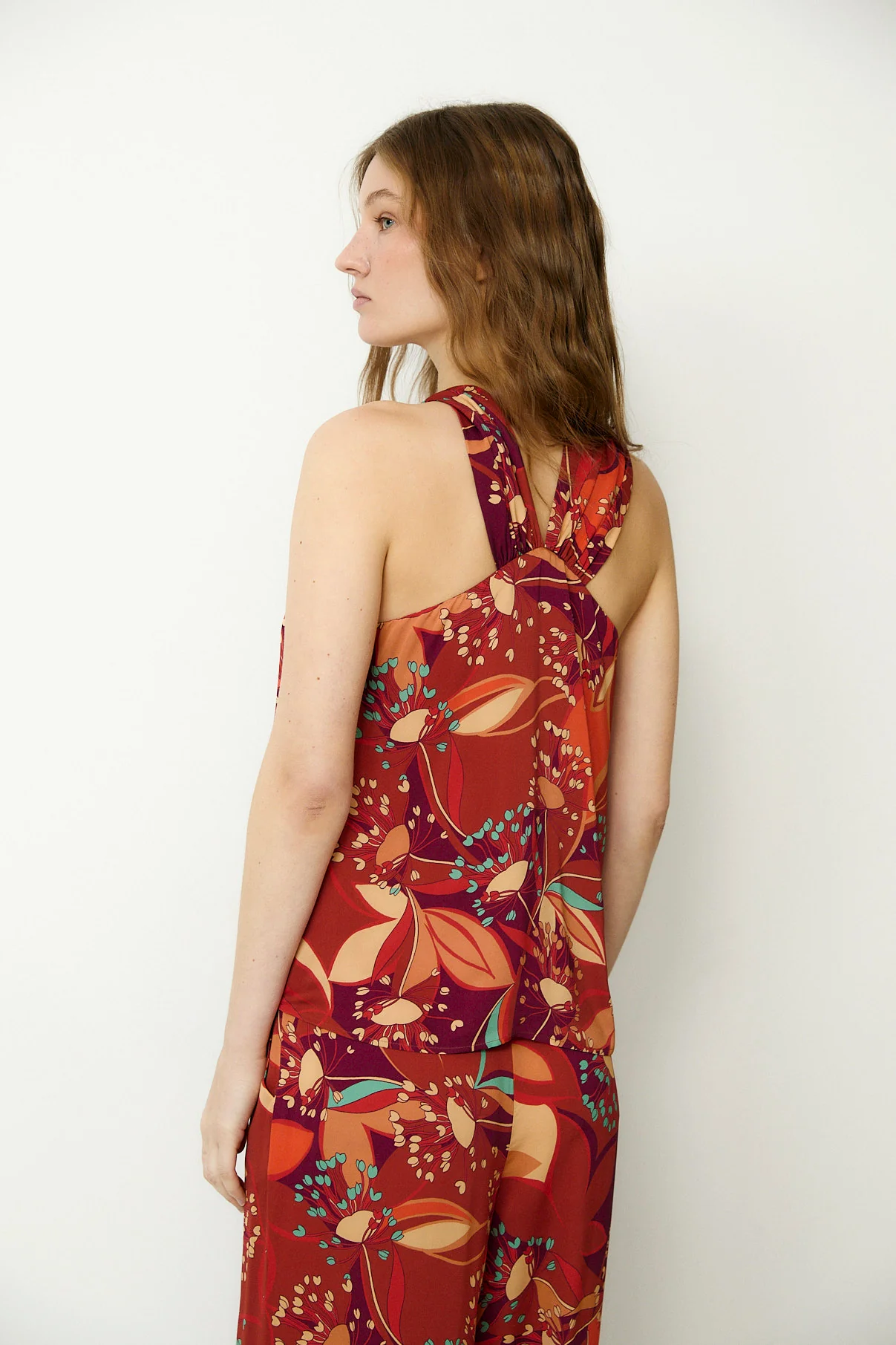 LOLA | Red Floral Top - Image 4