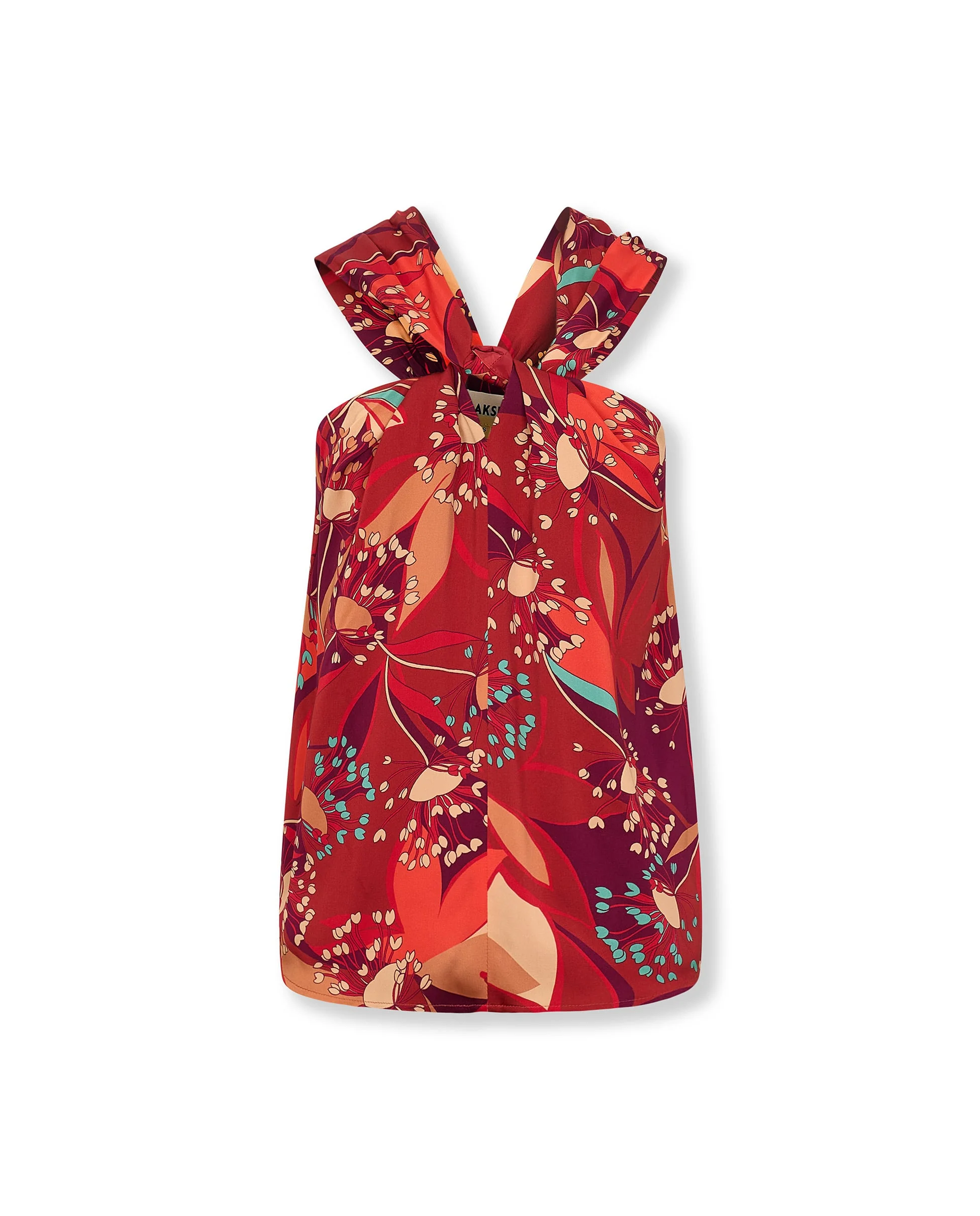LOLA | Red Floral Top - Image 5