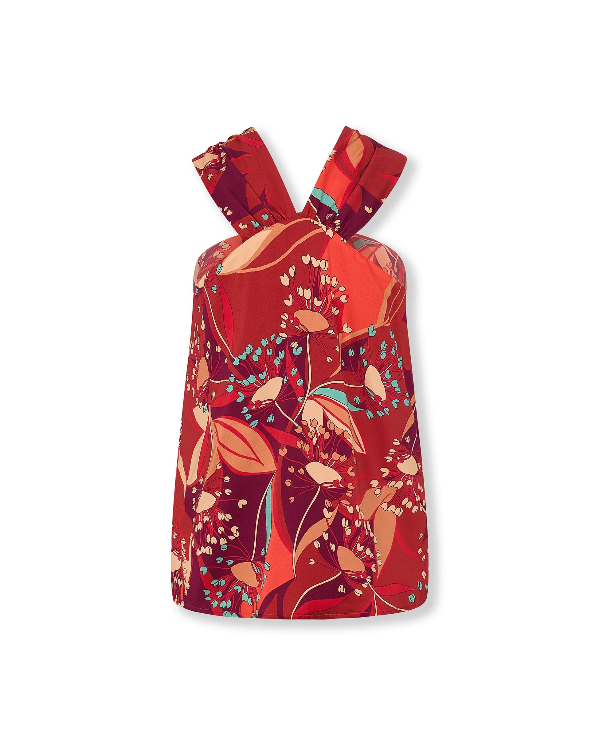 LOLA | Red Floral Top - Image 6