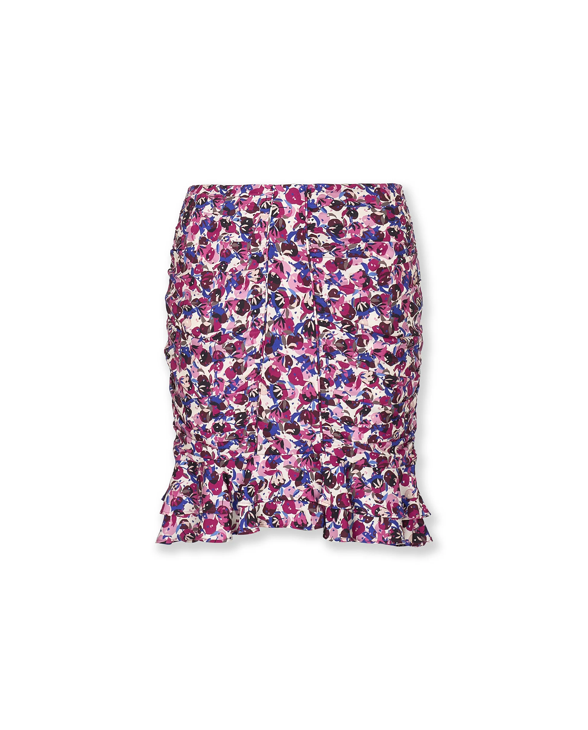 MARIETA | Magenta Abstract Floral Skirt - Image 5