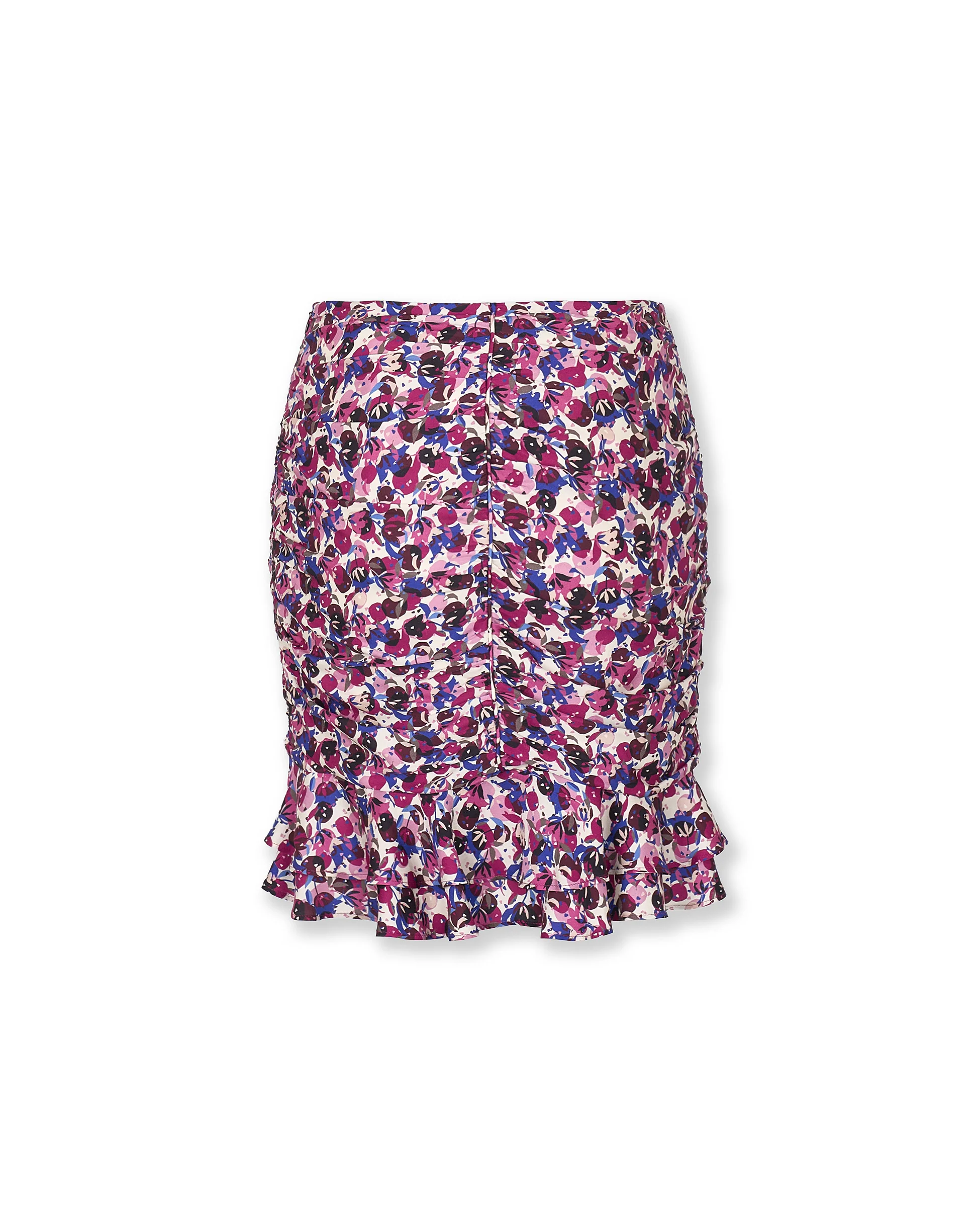 MARIETA | Magenta Abstract Floral Skirt - Image 6