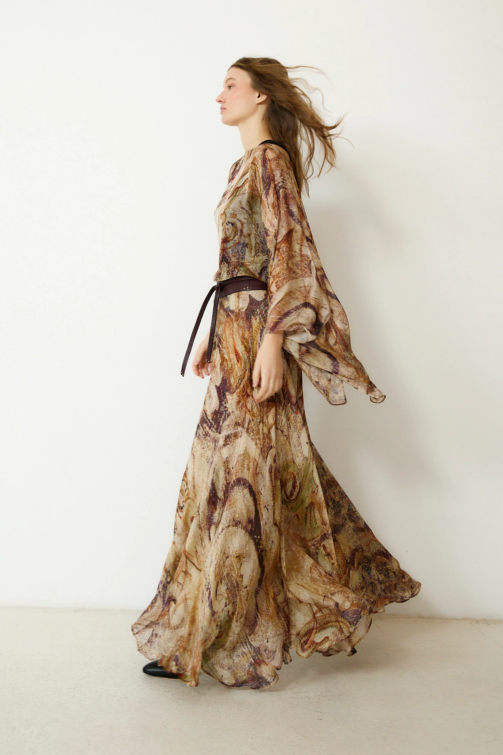 MARSIGLIA | Silk Cape with Digital Print - Image 2