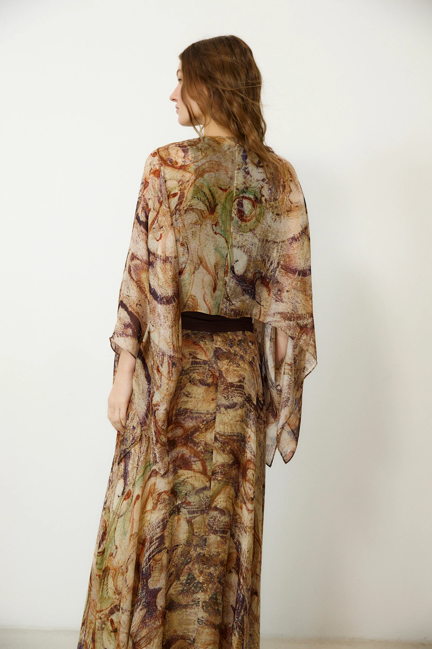 MARSIGLIA | Silk Cape with Digital Print - Image 4