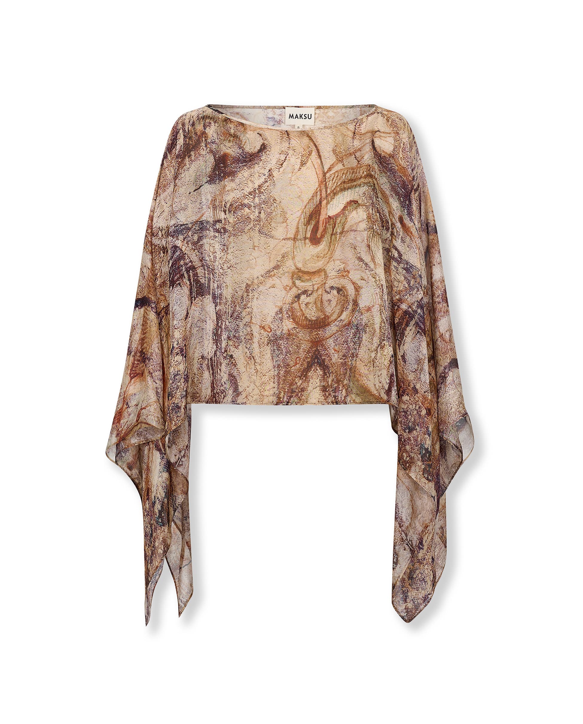 MARSIGLIA | Silk Cape with Digital Print - Image 5
