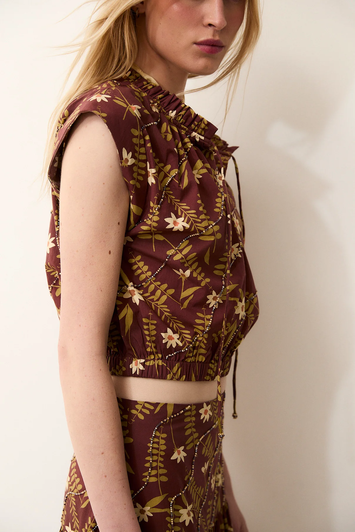 MARY | Printed Cotton Top - Image 2