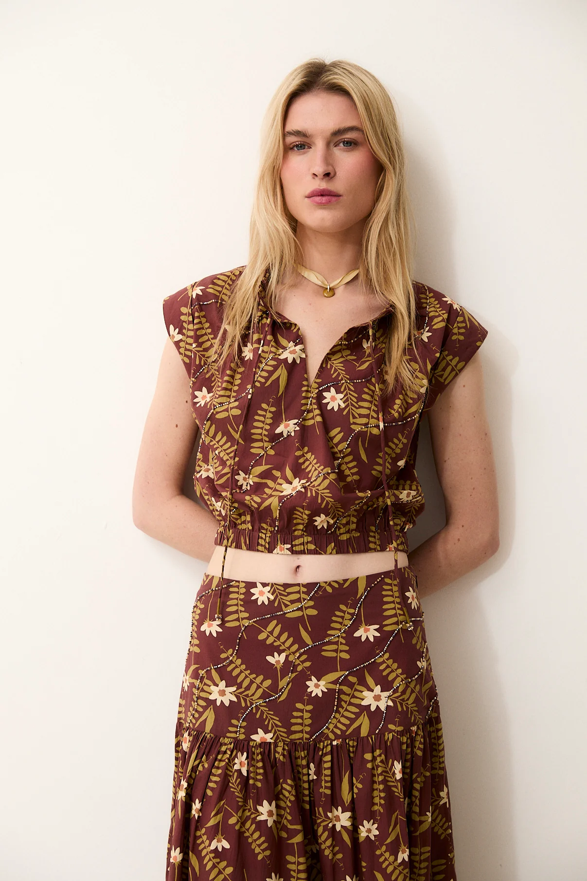 MARY | Printed Cotton Top - Image 4