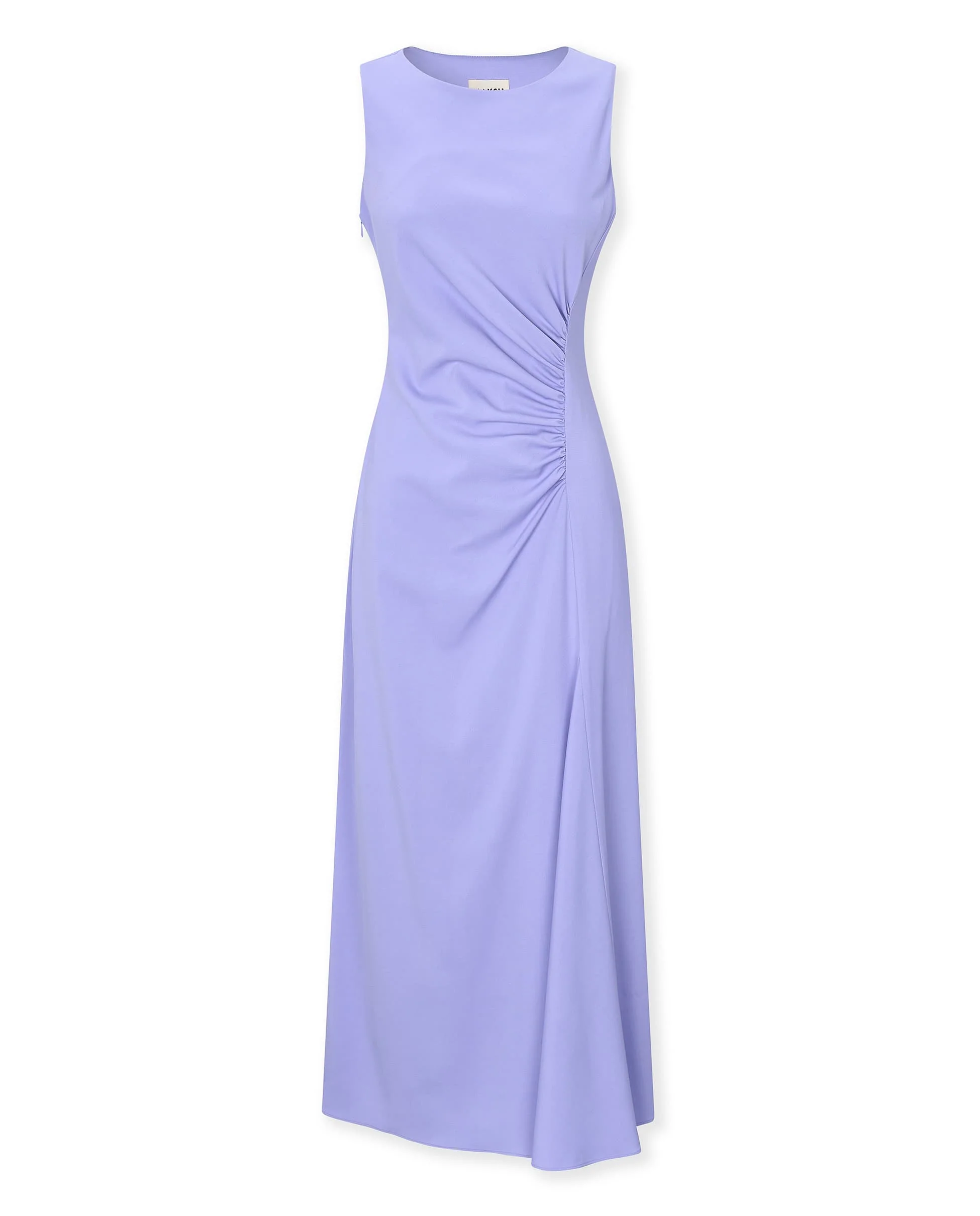 MASSIMA | Lilac Italian Fabric Long Dress - Image 4