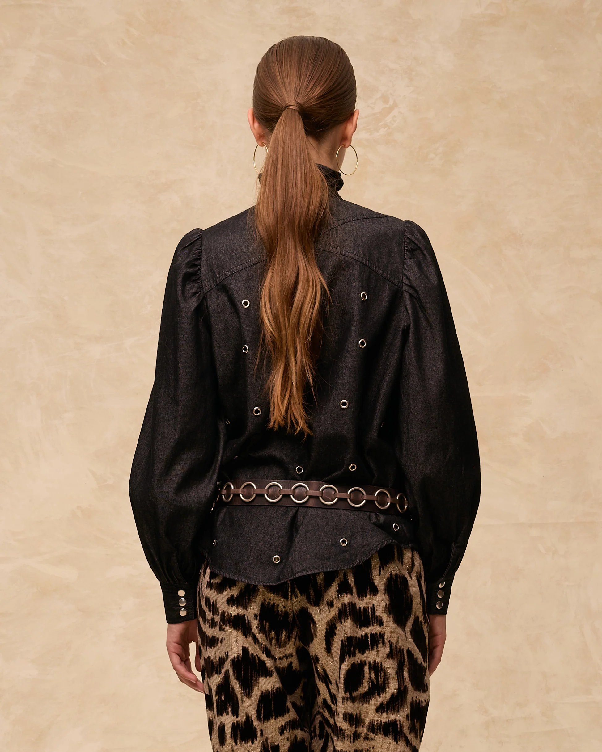 MIA | Black Cotton Eyelet Blouse - Image 4