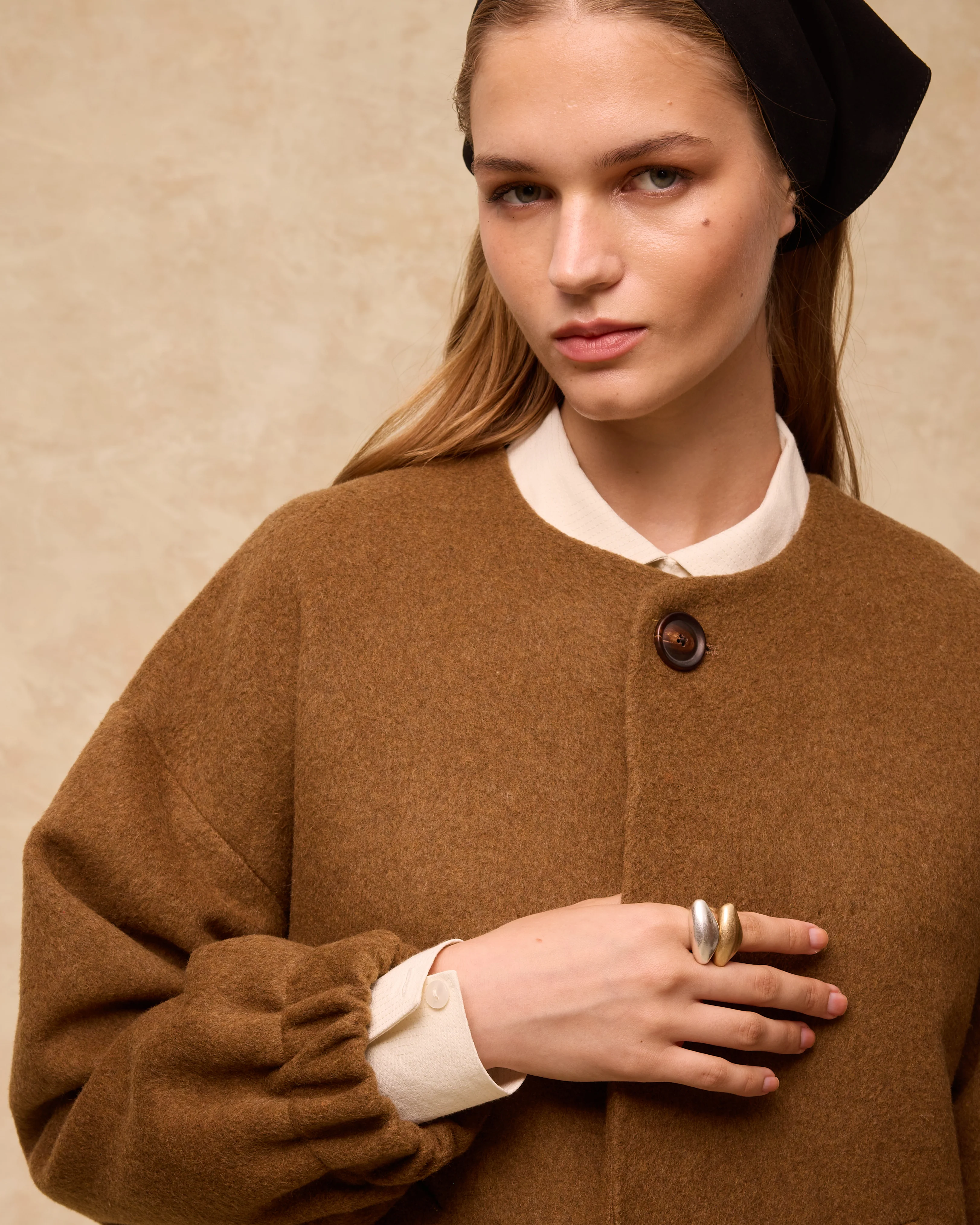 MORGANTI | Brown long coat - Image 6