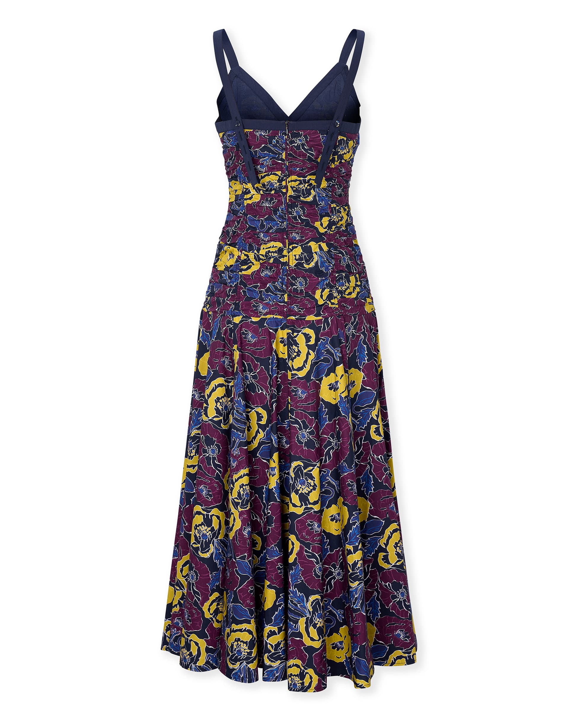 MORRIS | Blue Cotton Floral Dress - Image 7