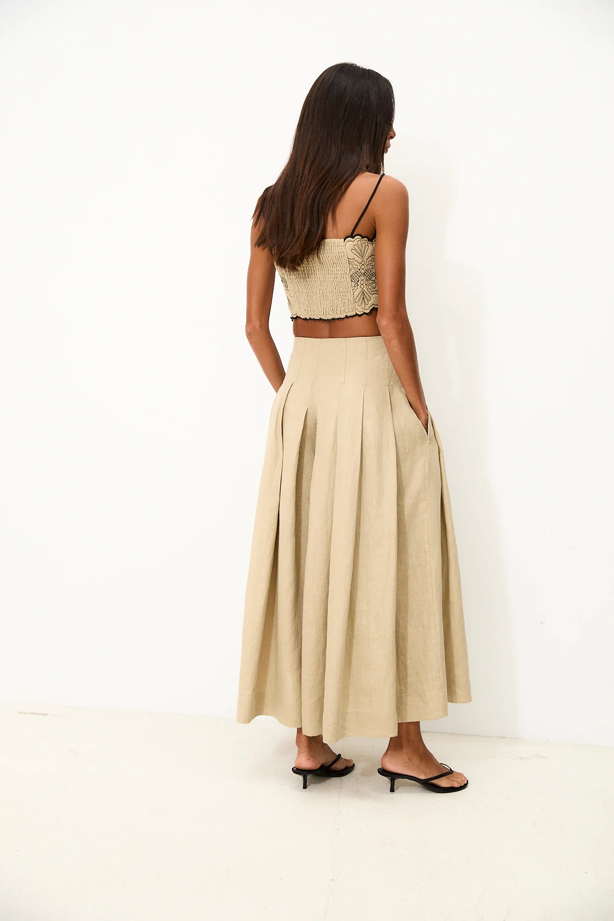 MORRIS | Ecru 100% Linen Trousers - Image 5