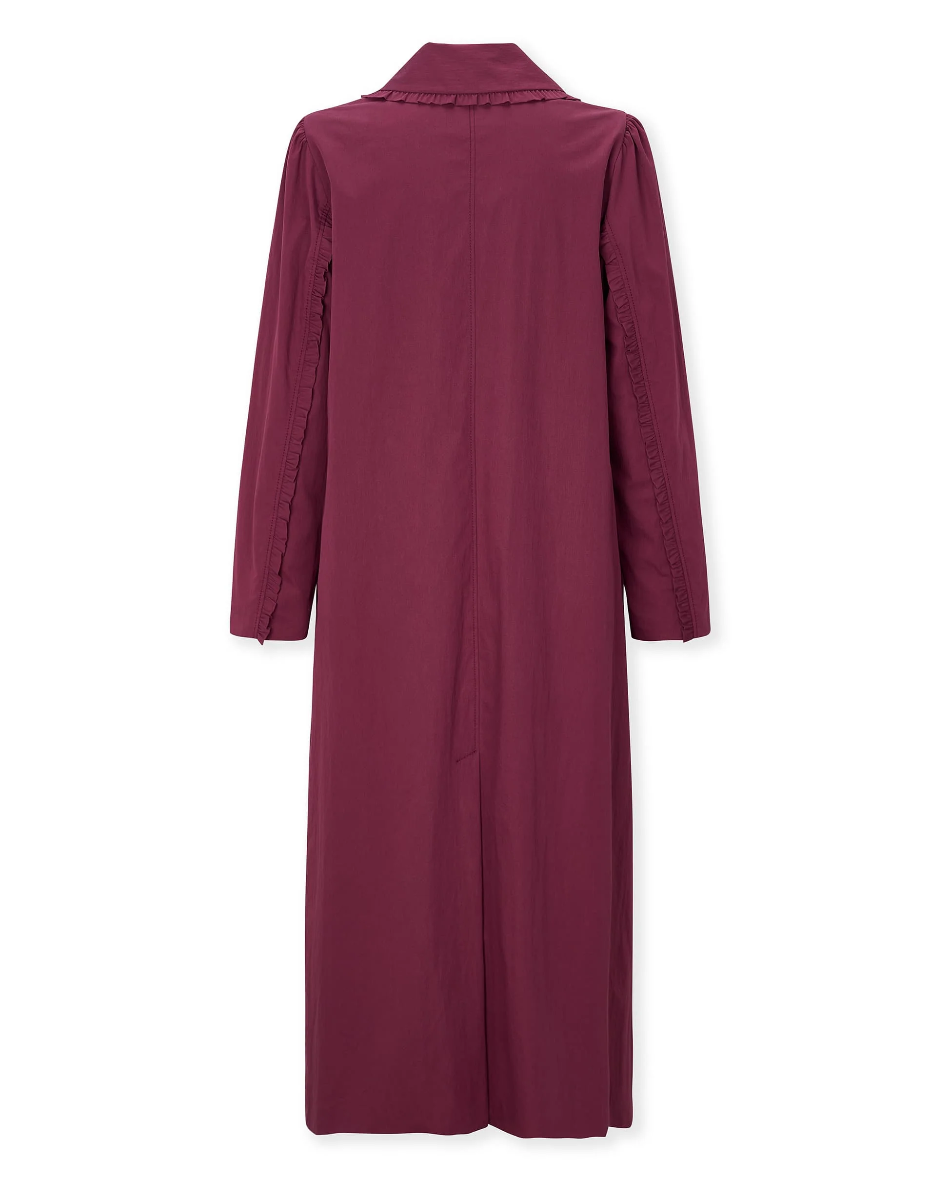 ODETTE | Burgundy long trench - Image 6