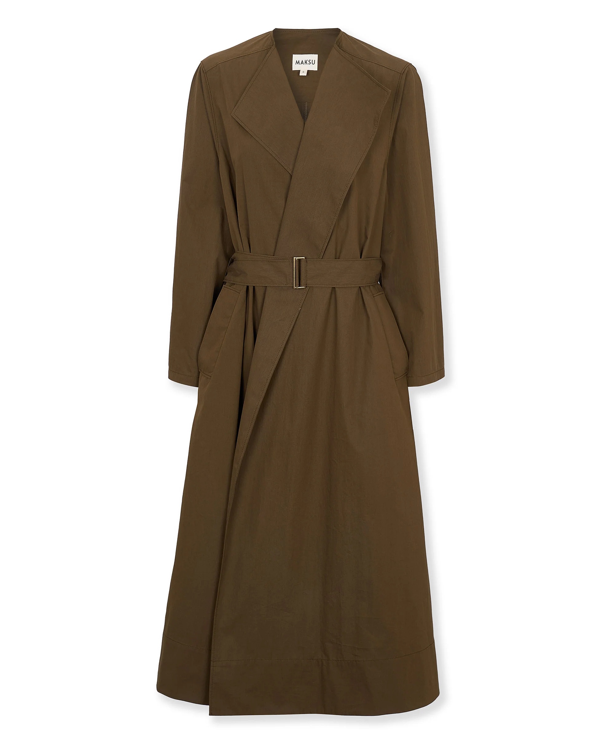 OFELIA | Brown Cotton Trench Coat - Image 7